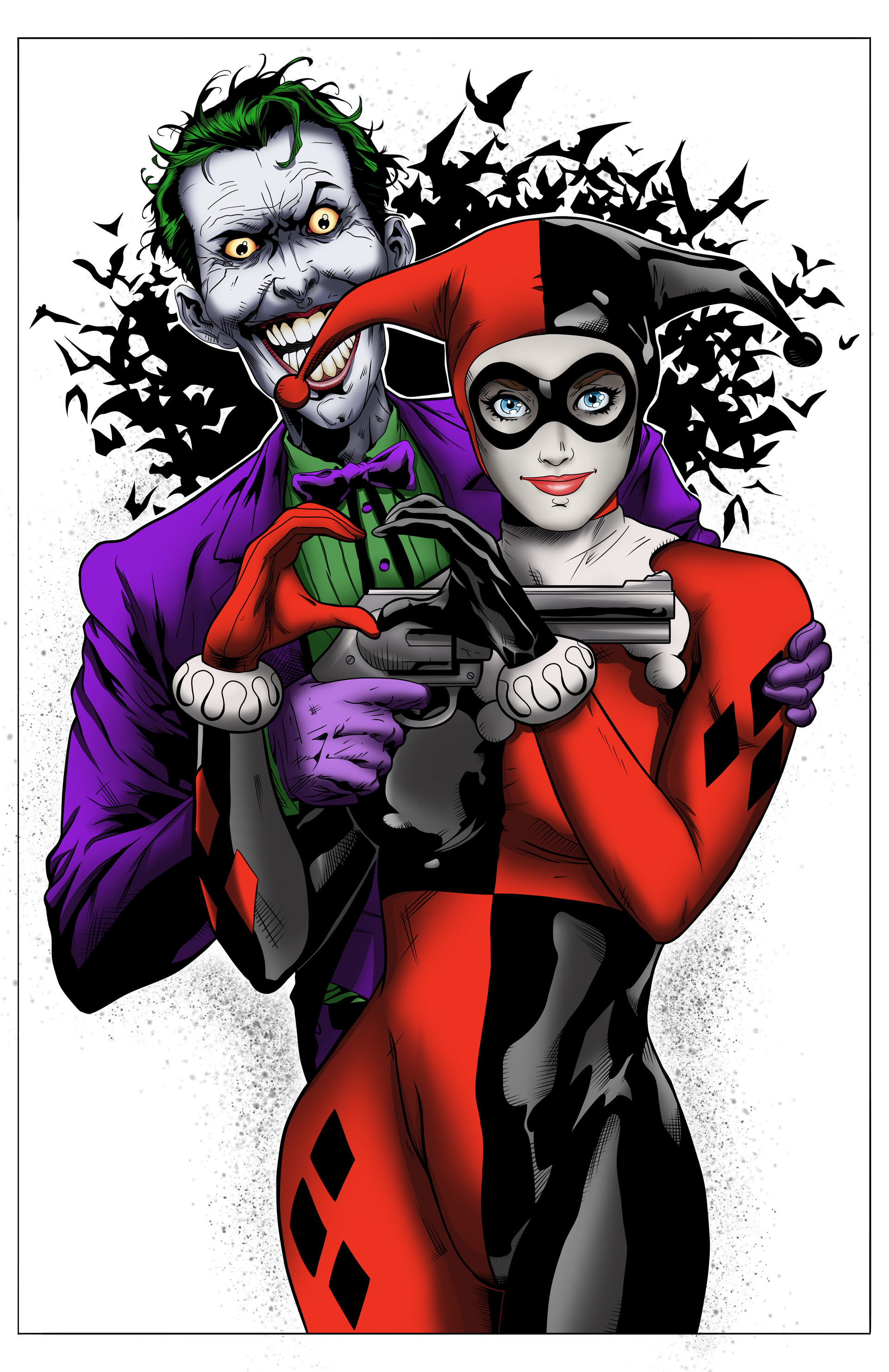 ArtStation - Harley and Joker - colored
