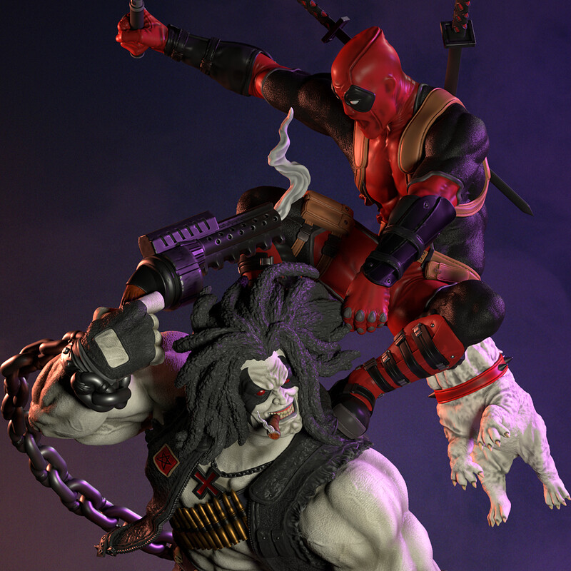 Lobo VS Deadpool Fanart
