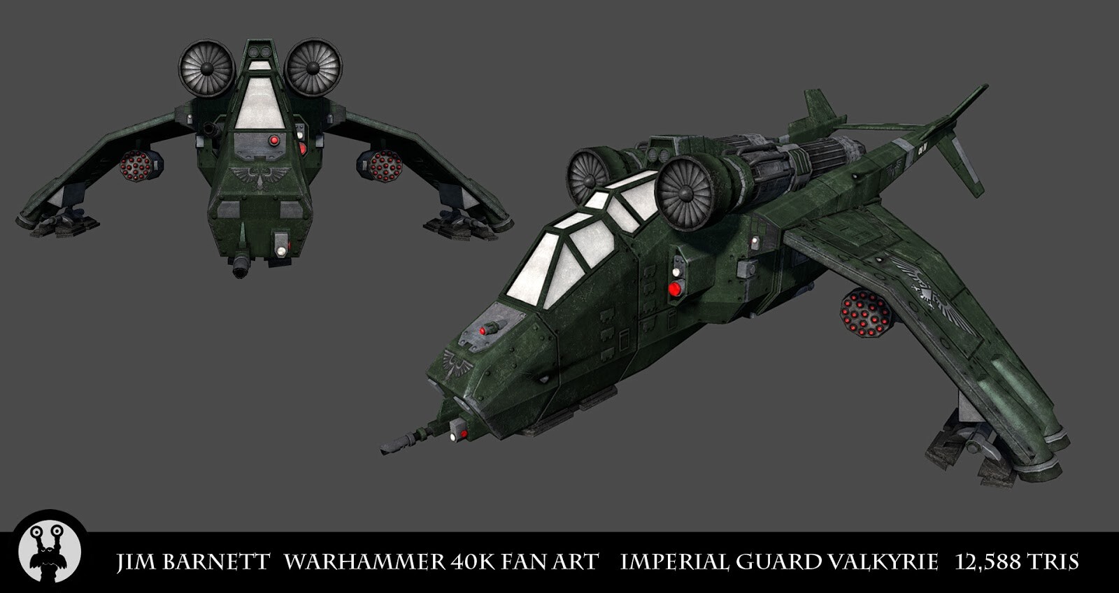 ArtStation - 40K Imperial Guard Valkyrie