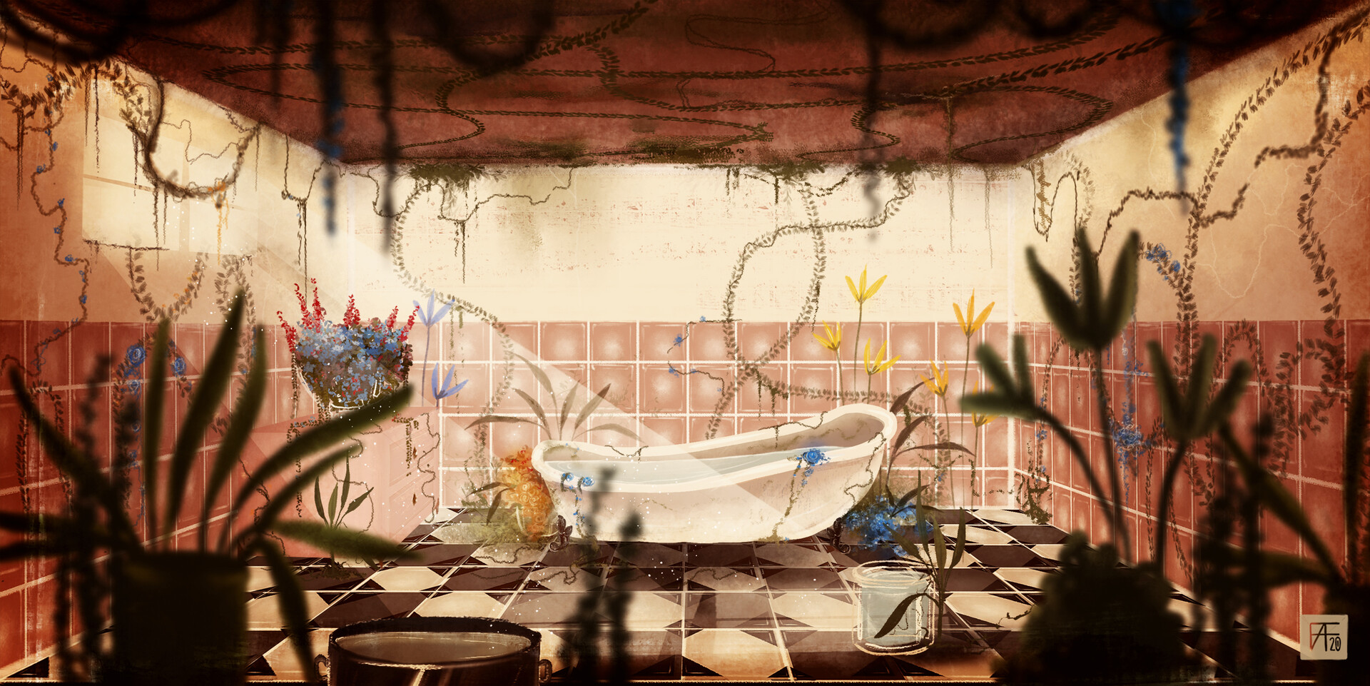 ArtStation - Bathroom - Concept art