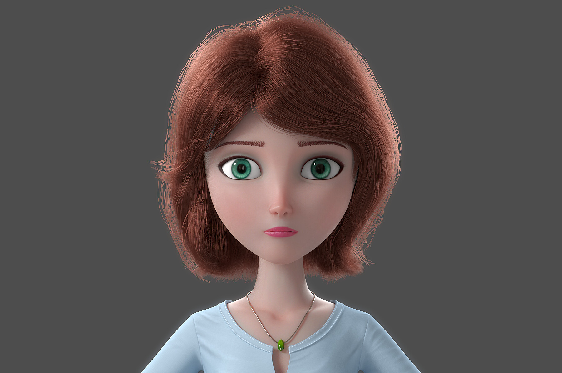 ArtStation - 3d modeling cartoon rigged woman animation