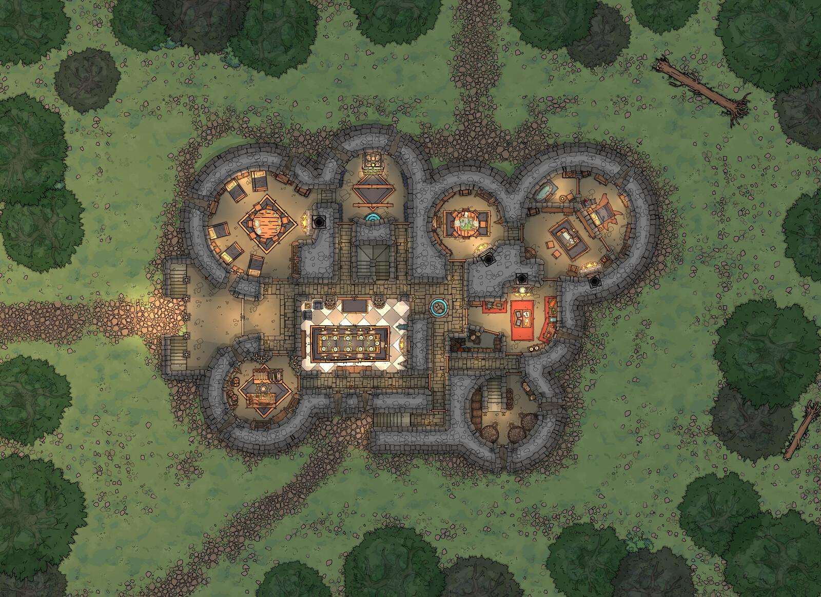 Crawgmaw Castle - Restored as Player HQ!