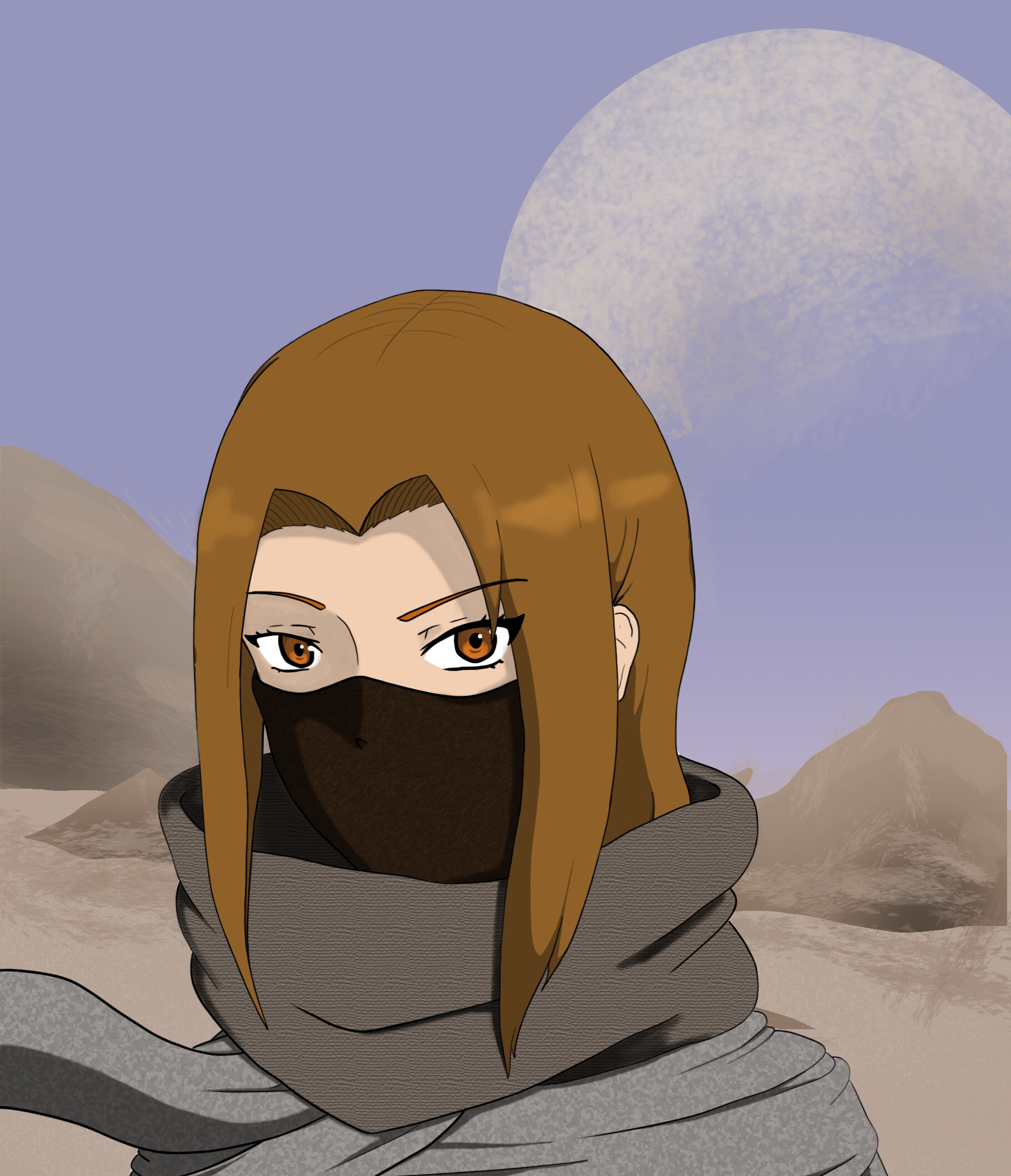 Artstation Desert Wanderer Paulo Mario The great kanto desert, a sweltering wasteland of nothing but ruins and. artstation