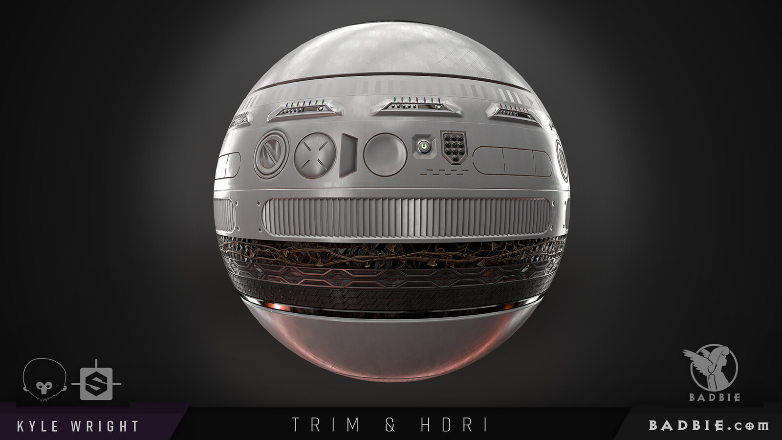 I am currently working on an HDRI pack and this render includes one of them. There is no lighting in this render beyond that projected from the HDRI.