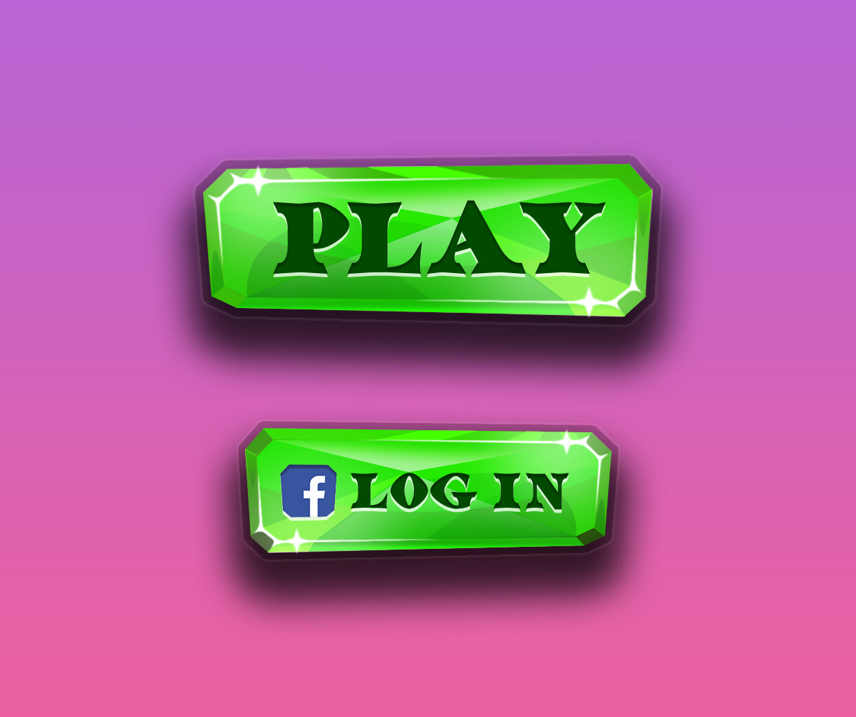 ArtStation - UI assets - Button style1