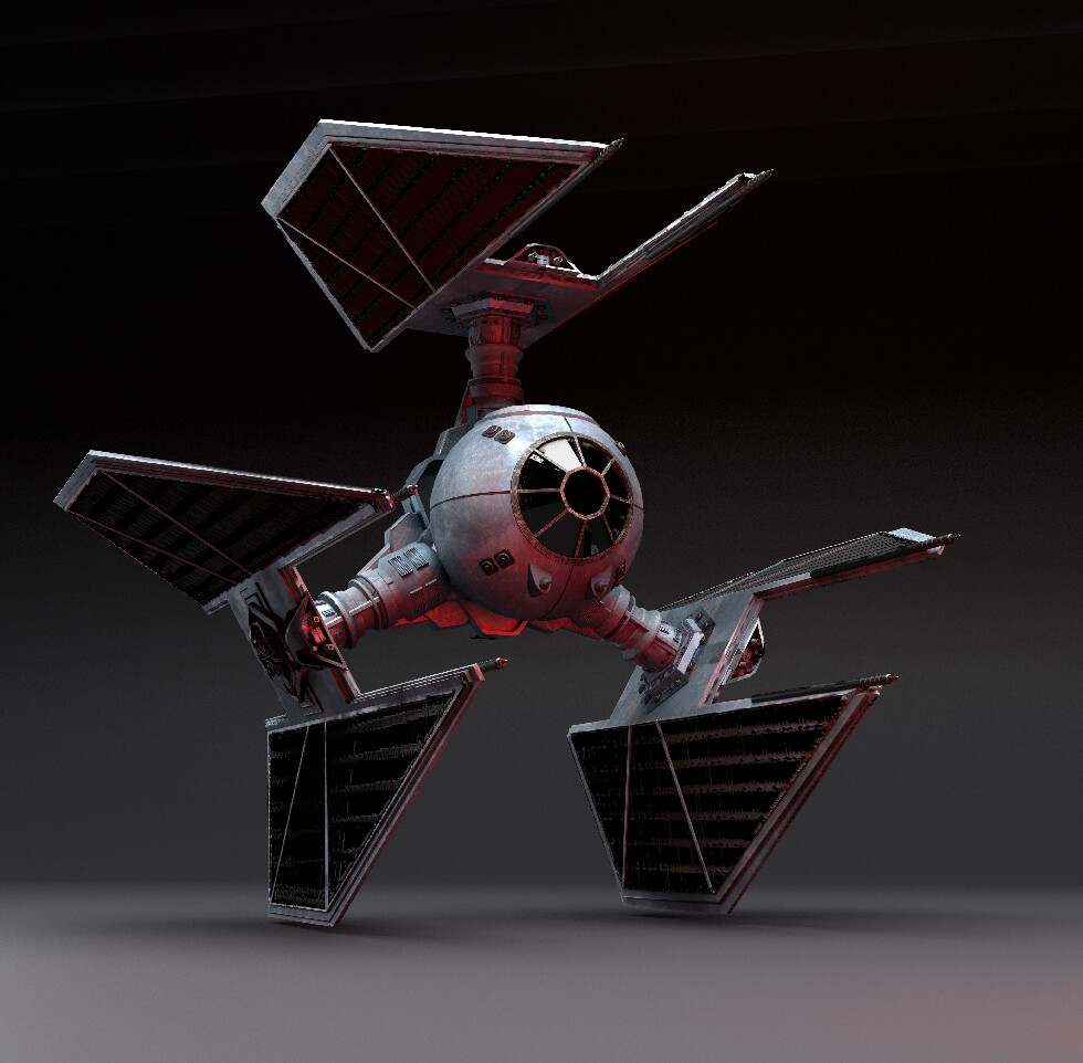 ArtStation - Tie Defender - Model
