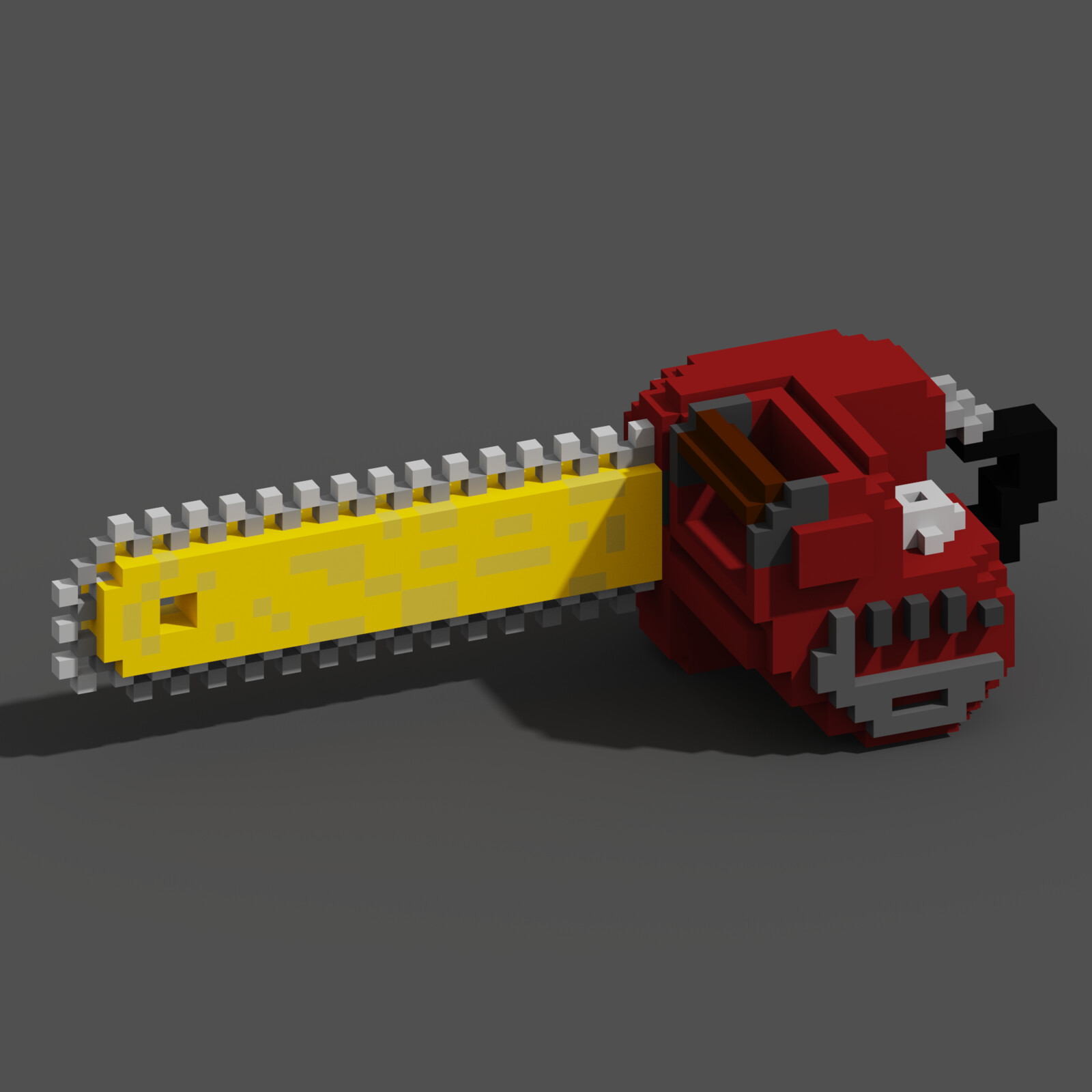 Chainsaw model. Воксель арт. Корова воксель. Тойота воксель. Пример бензопилы в вокселе.