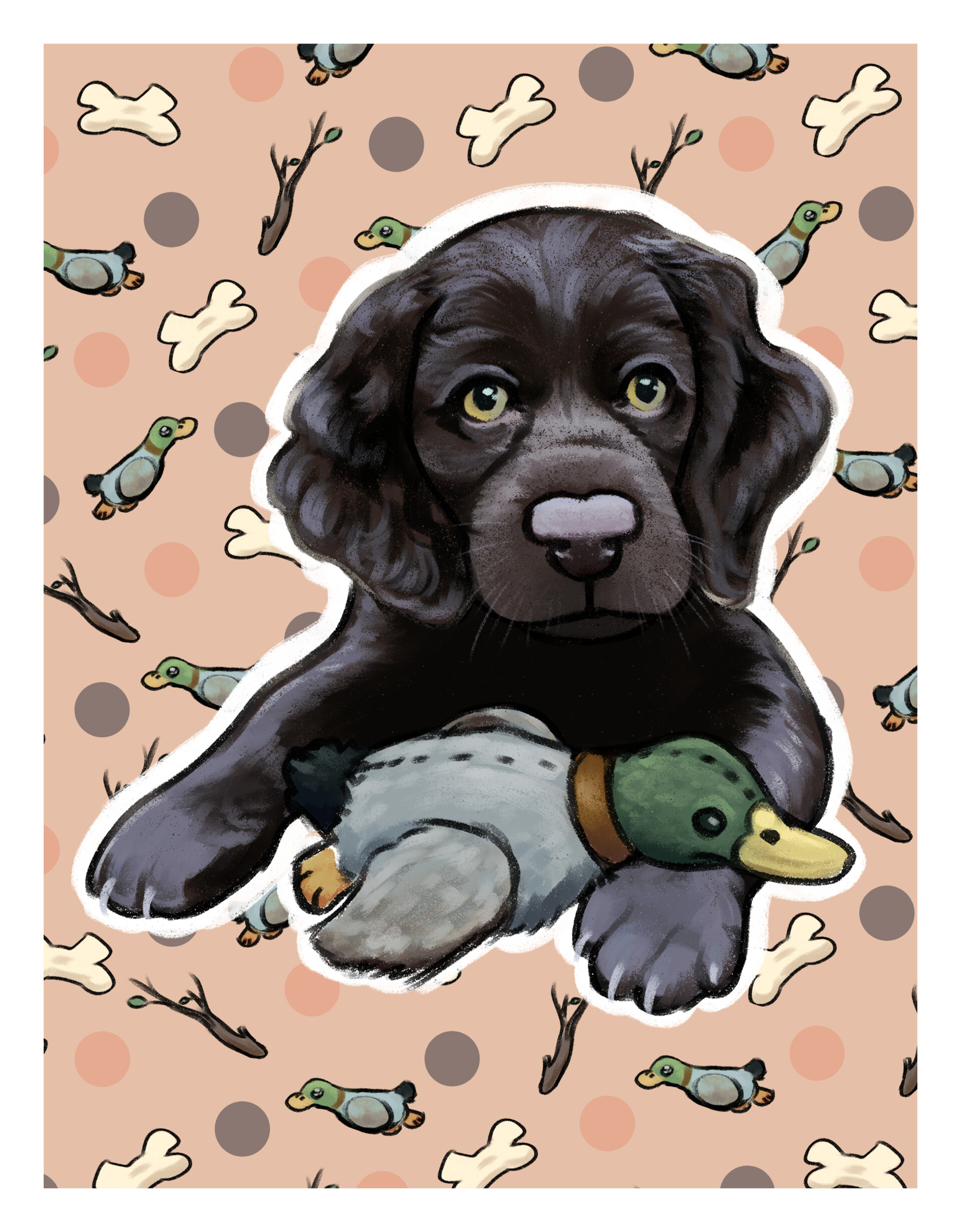 ArtStation - Boykin Spaniel Pupper
