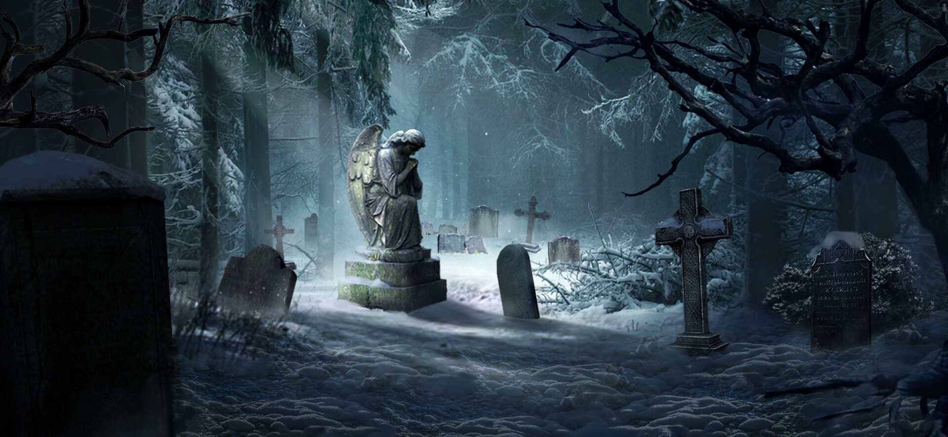 ArtStation - Winter Graveyard
