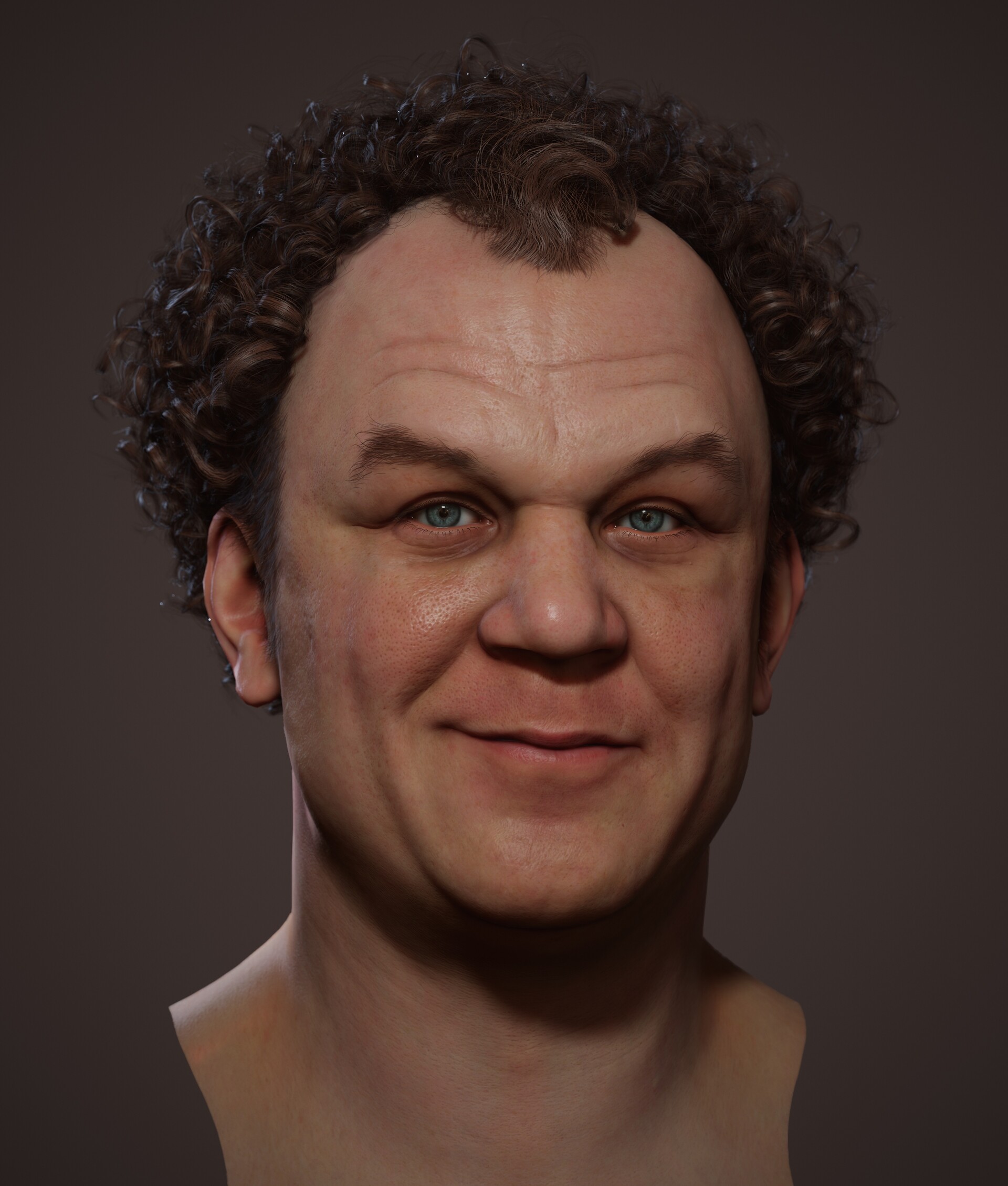 John C Reilly - real time head.