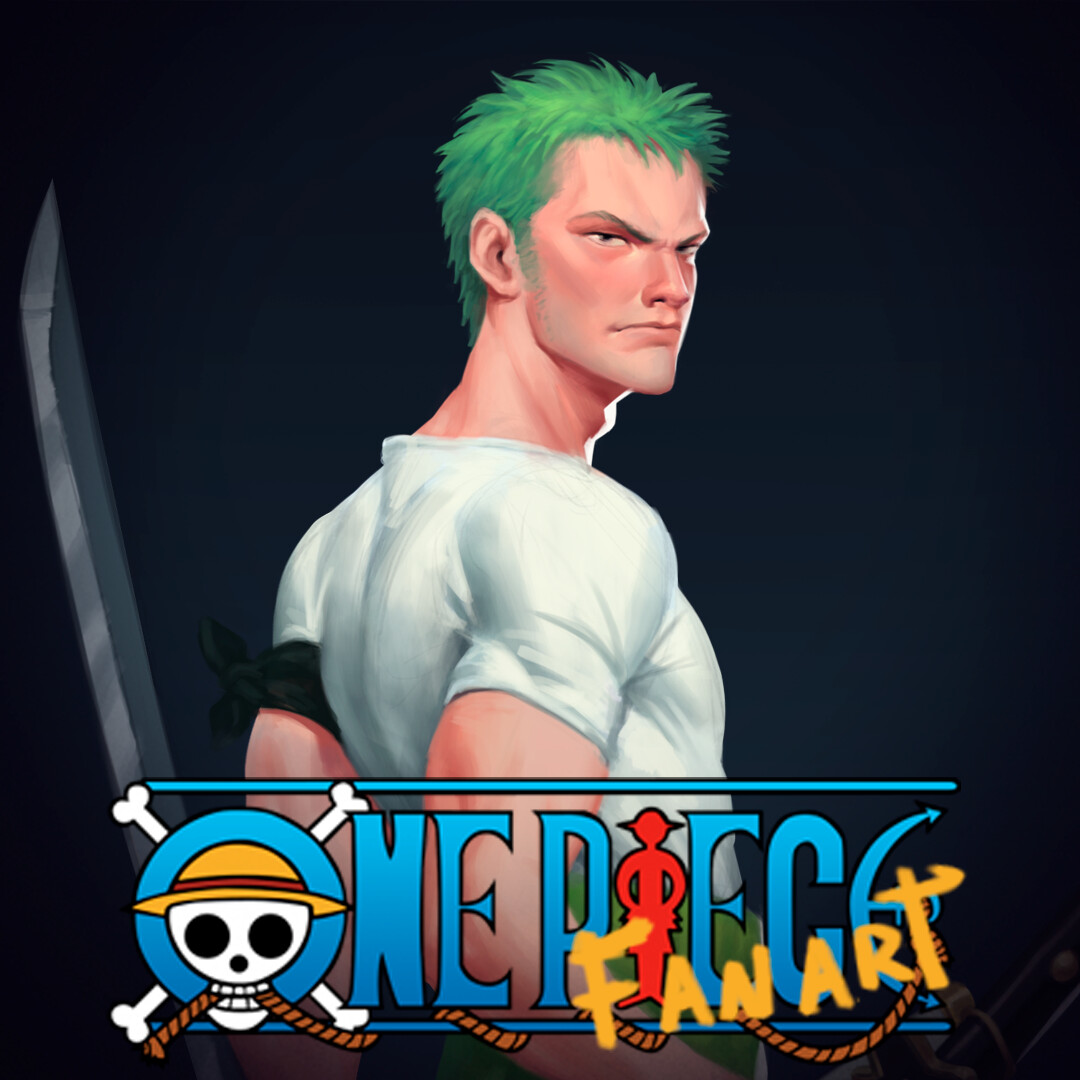 Artstation Zoro One Piece Fan Art Fabio Murino
