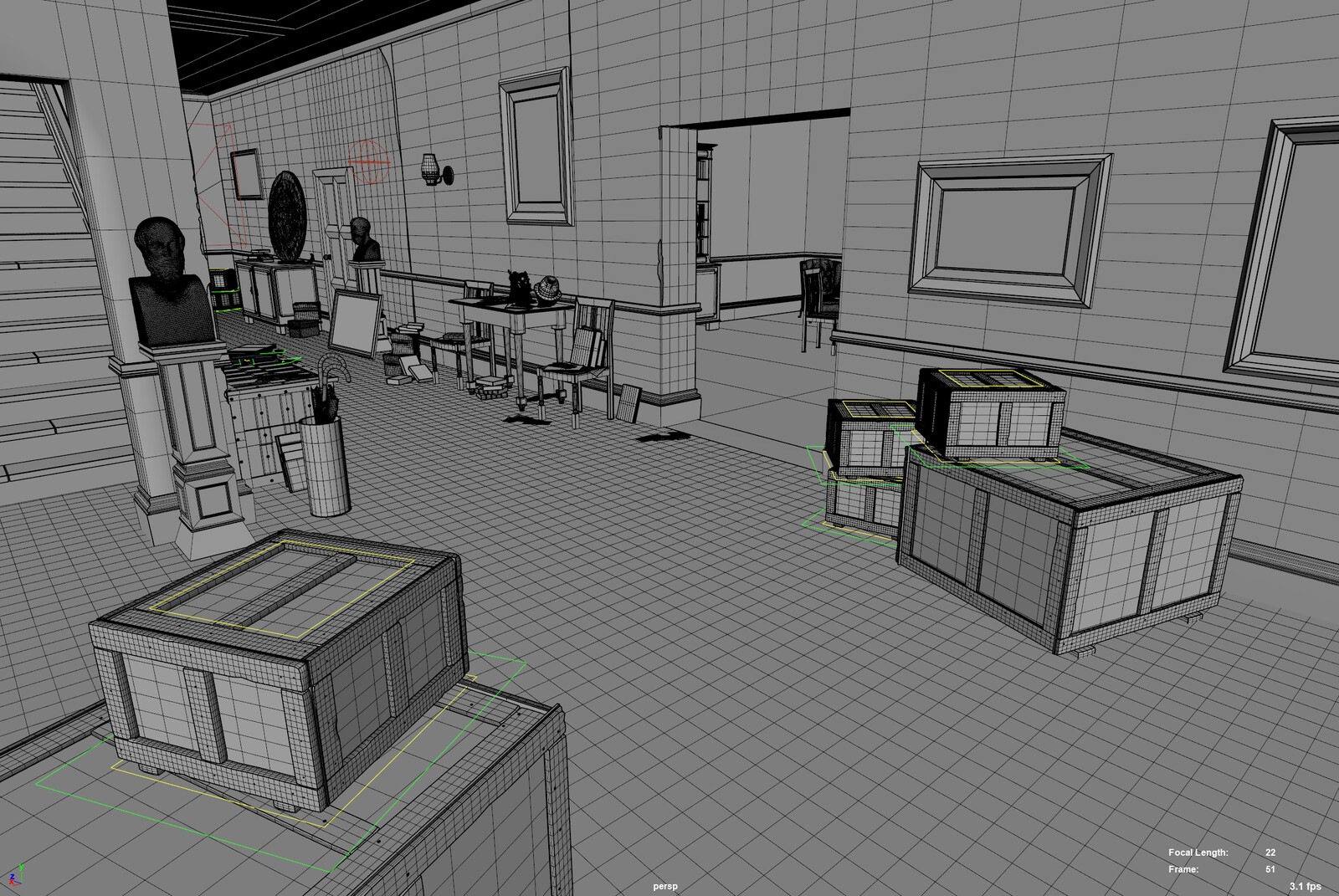 Maya wireframe.