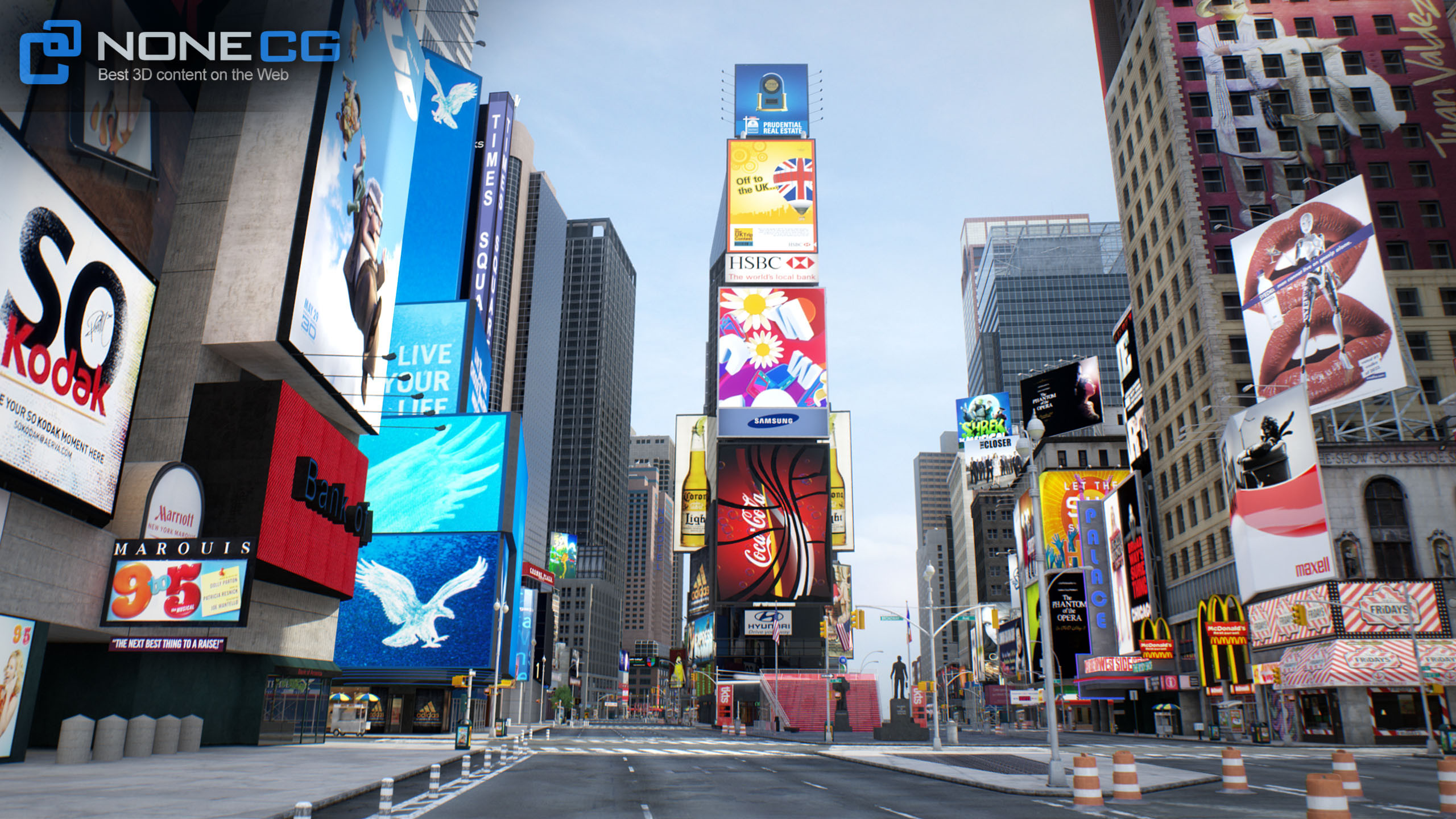3D NYC Times Square &amp; Broadway