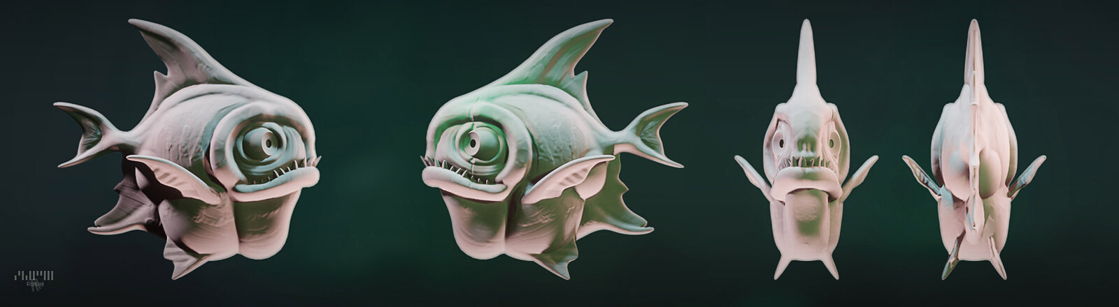 all views, lowpoly with baked textures