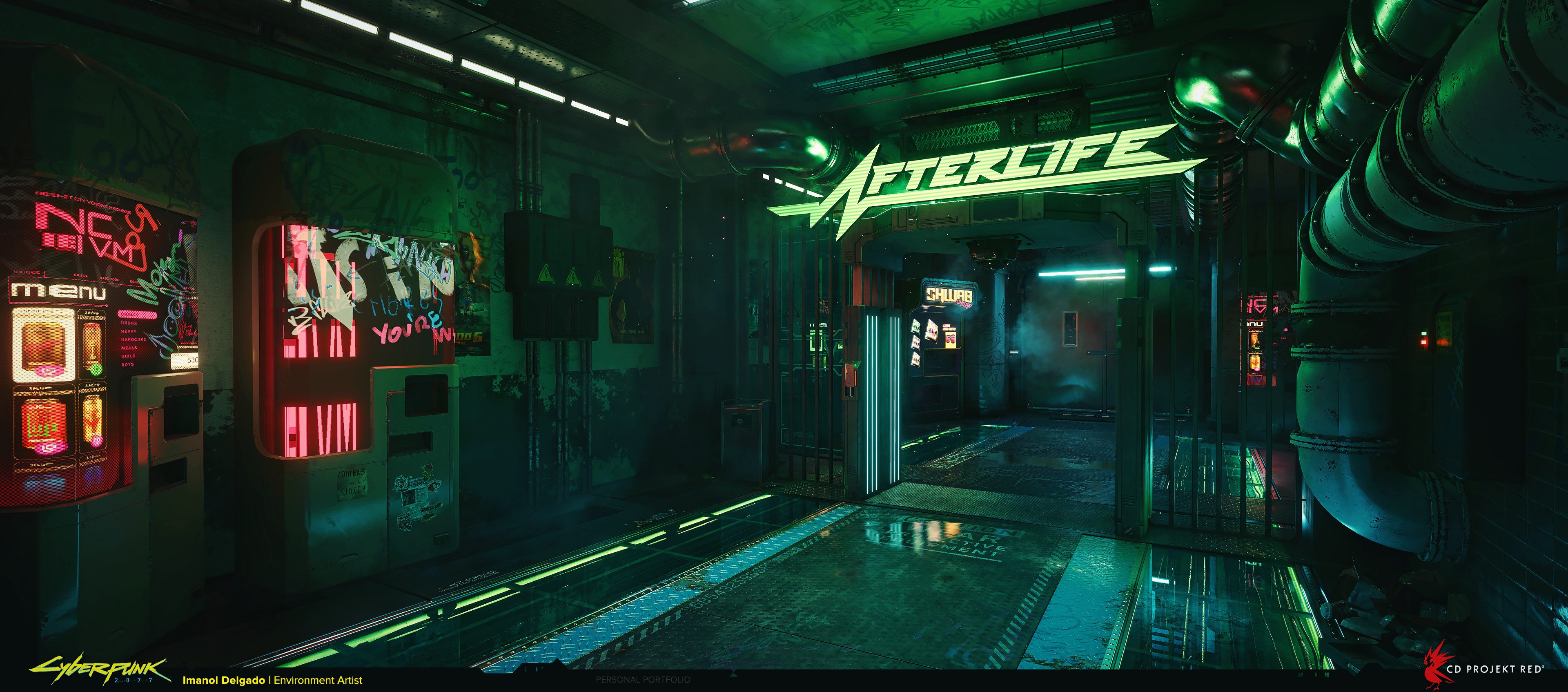 Бар afterlife cyberpunk карта