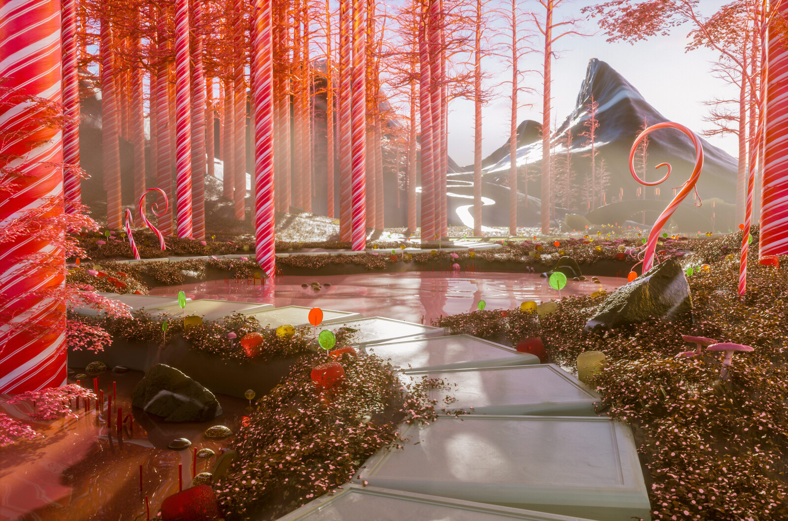 Candy Cane Forest