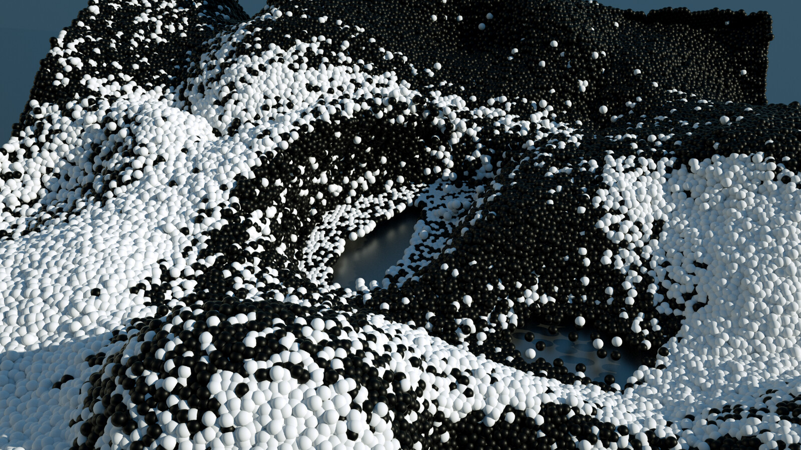 Mixing 2 granular fluids together