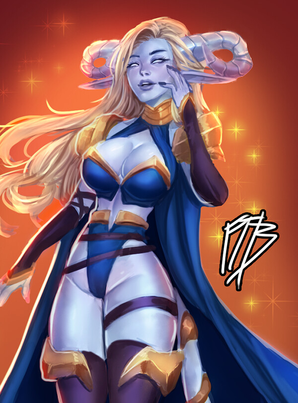 ArtStation - Draenei Blue Knight