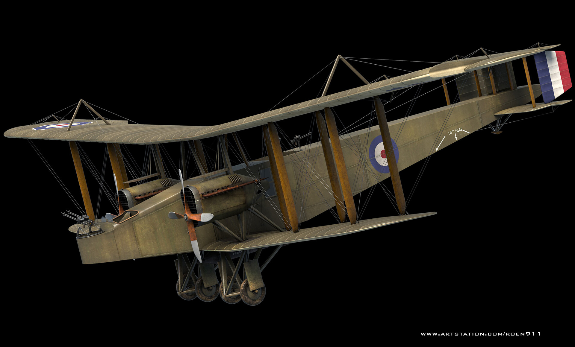 ArtStation - handley page 0/400