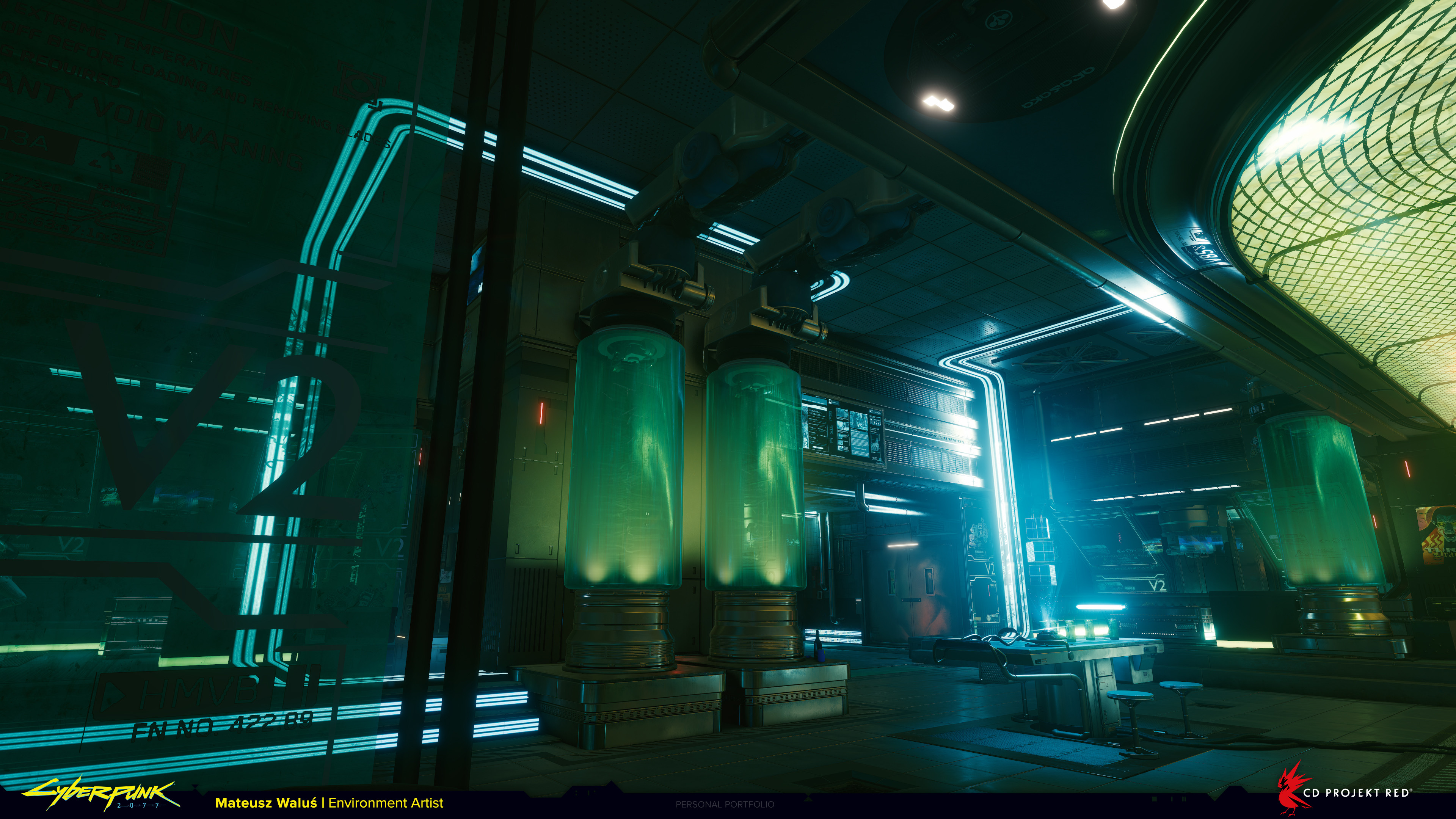 Artstation Cyberpunk 2077 Cyber Tube Mateusz Walus