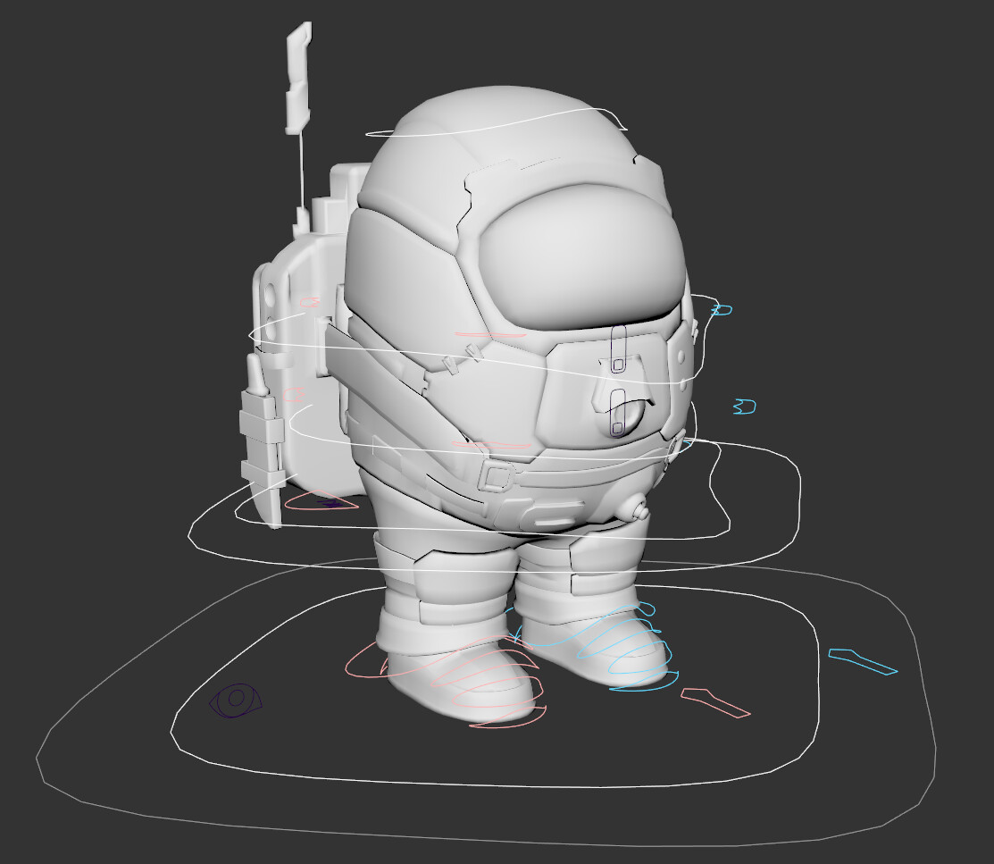 ArtStation - Rig Demo - Chibi Spaceman