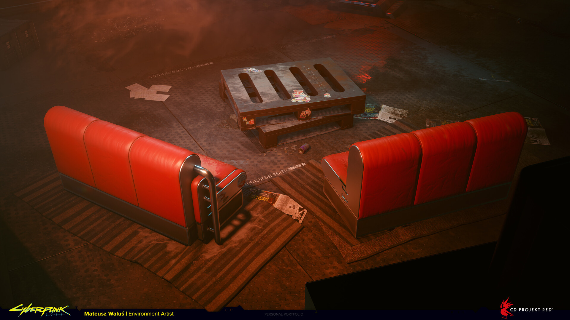 Artstation Cyberpunk 2077 Sofa Set Mateusz Walus