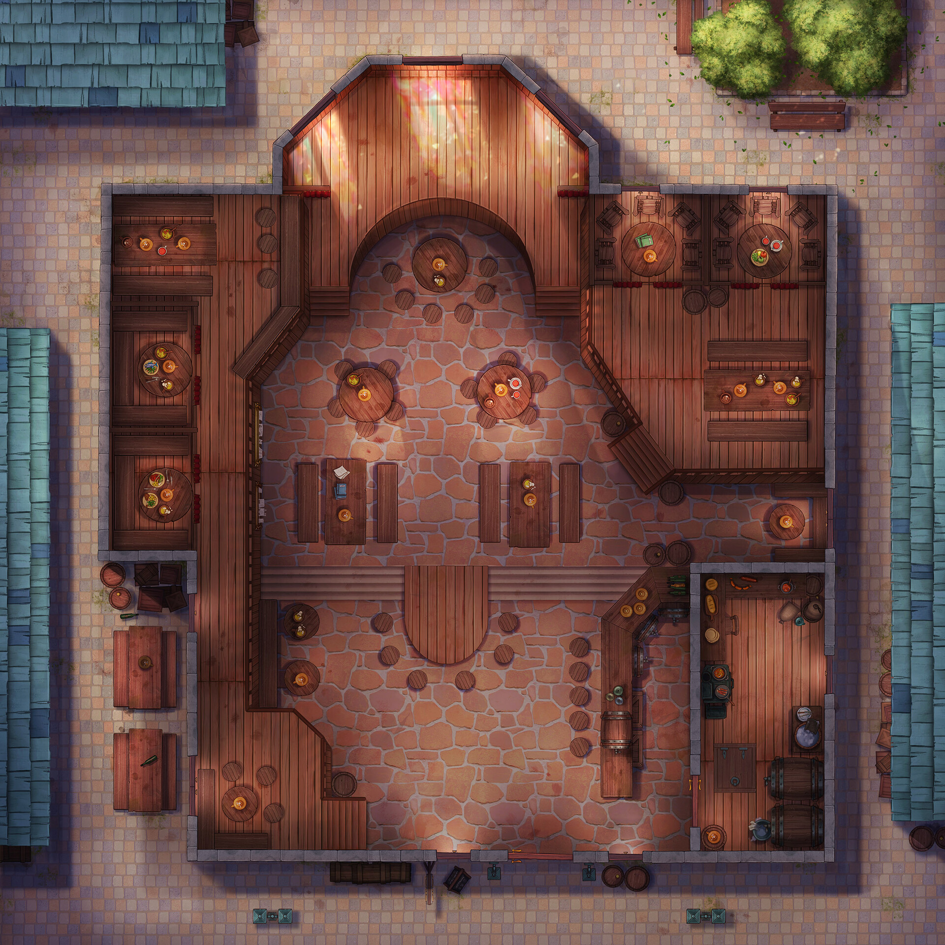 ArtStation - D&D Map: Grand Tavern