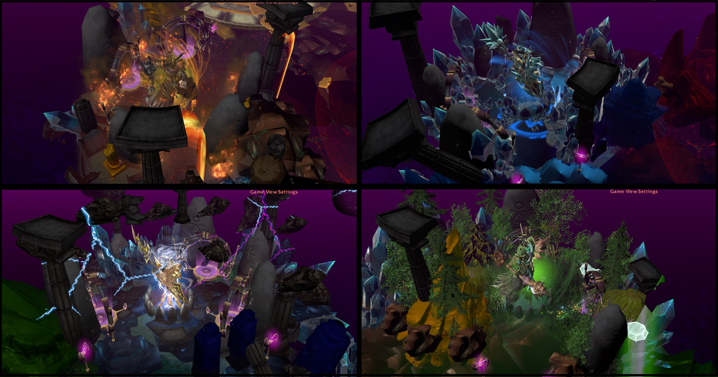 Warcraft III - World of Warcraft Legion / Argus themed Moba template. Elemental Shrines.