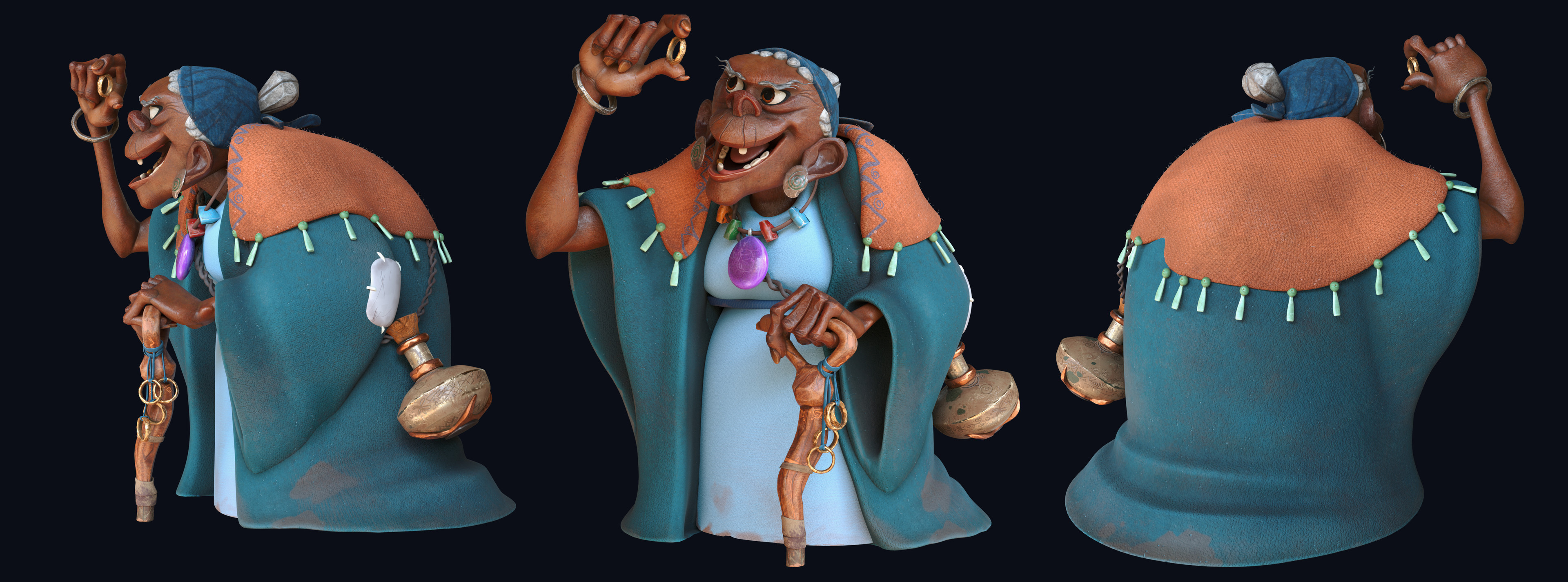 HillLady 

FULL PROJECT -
https://www.artstation.com/artwork/nYNEOr