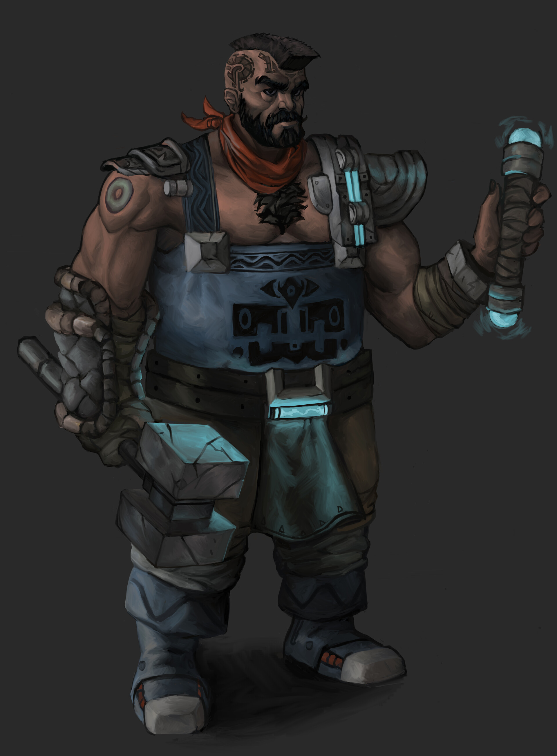 ArtStation cyber Blacksmith