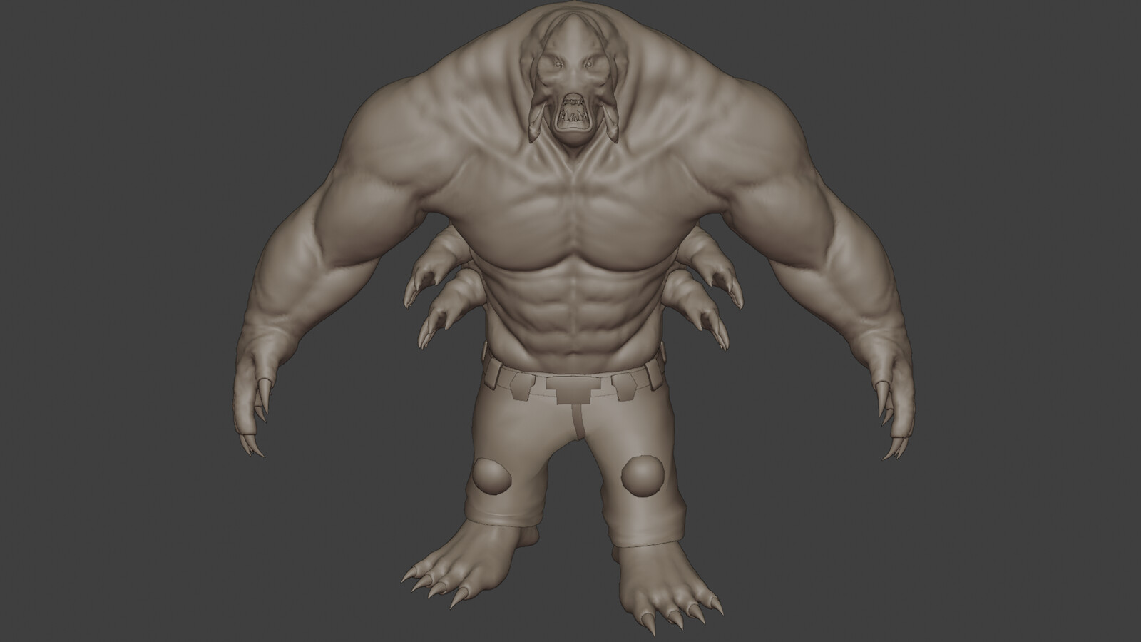Second pass of the sculpt.