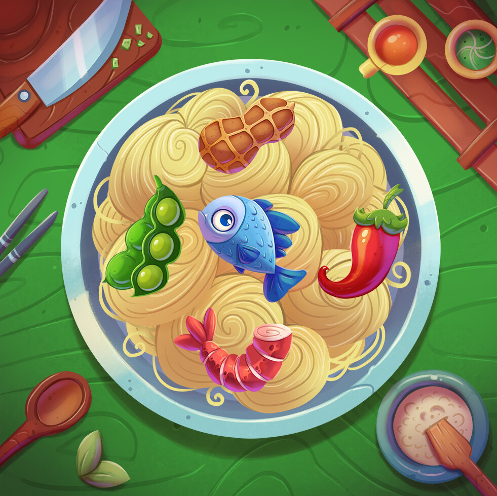Michel Verdu Nutty Noodles Board Game