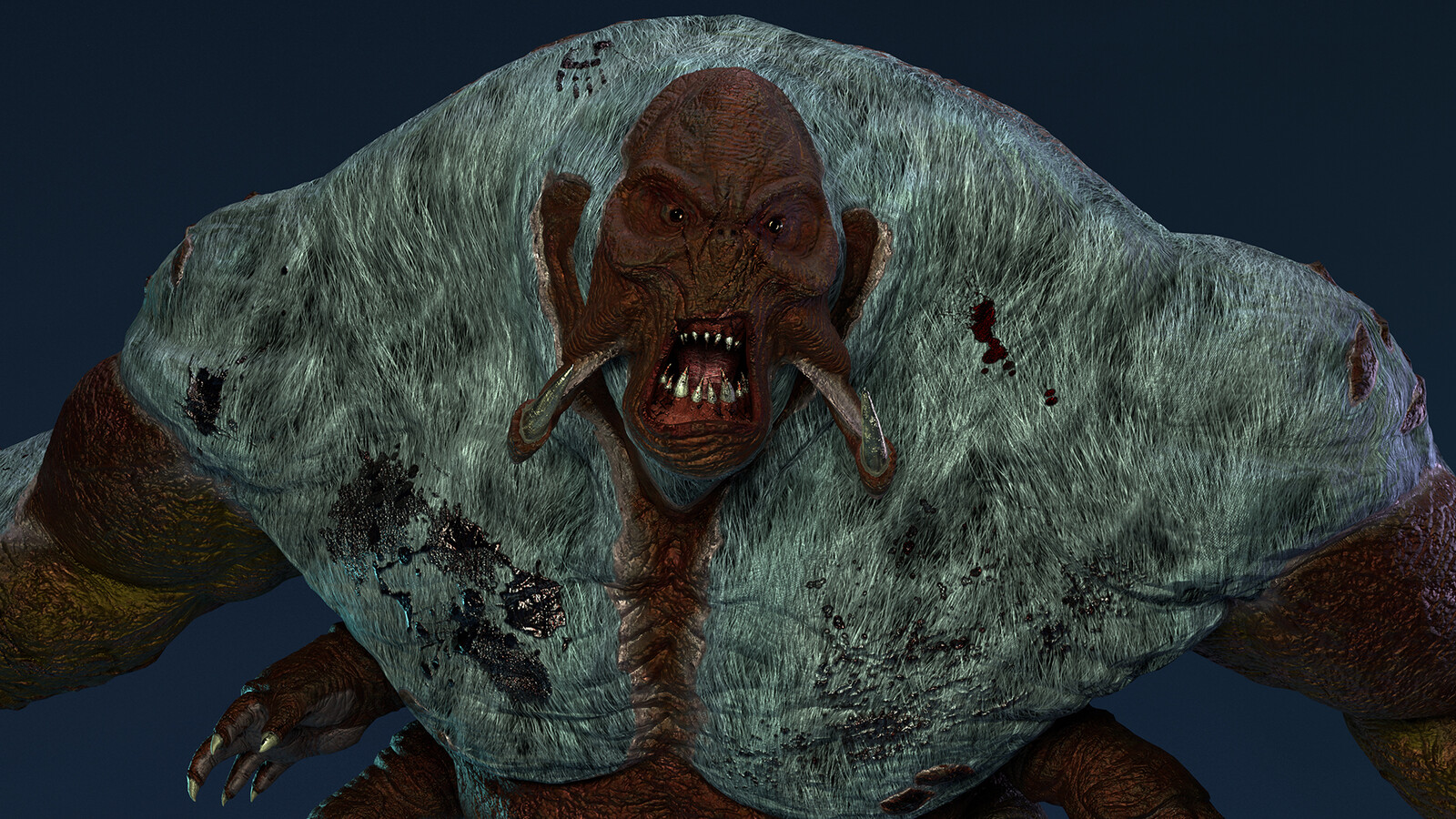Close up render.