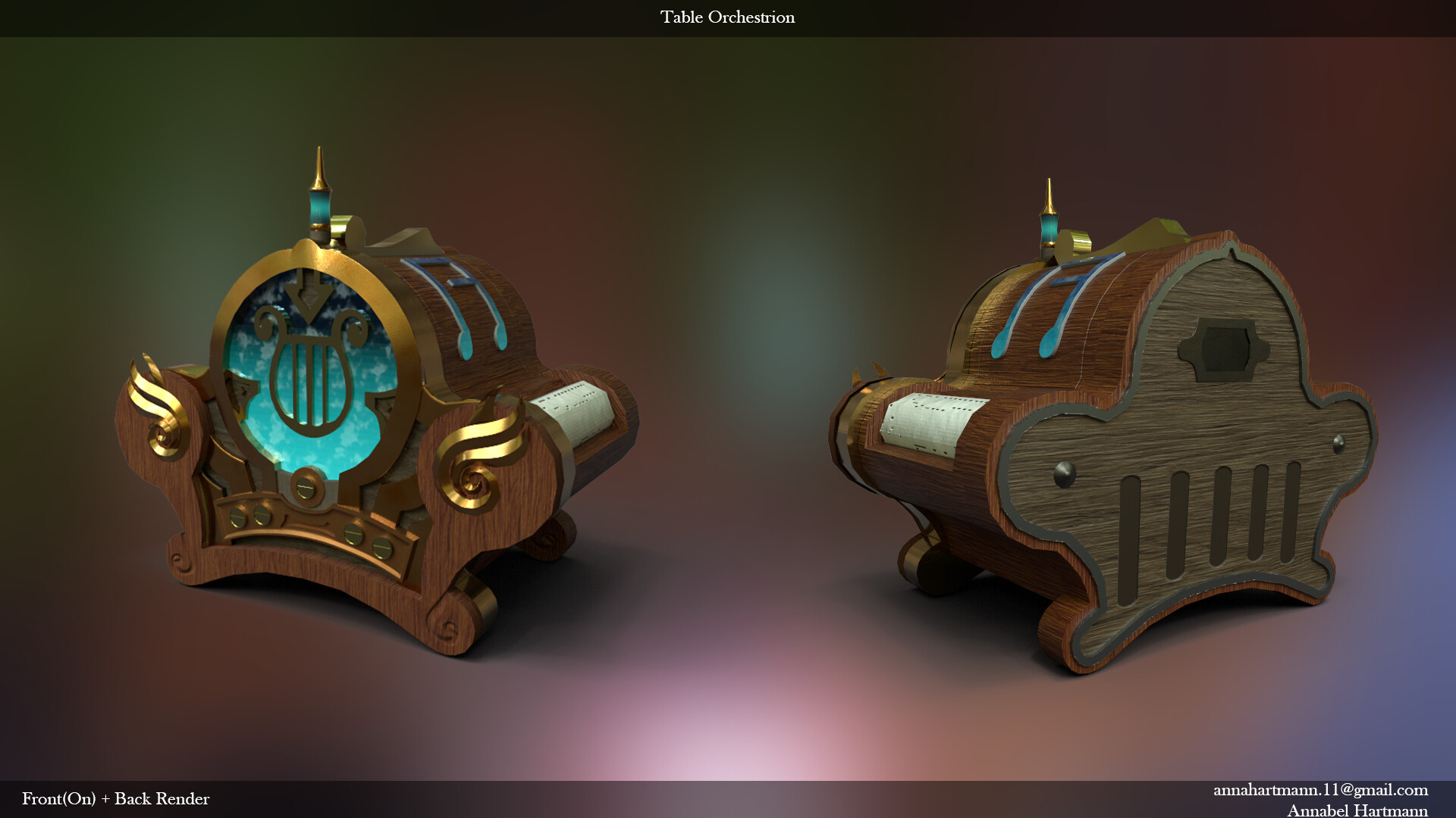 Artstation Table Orchestrion Annabel Hartmann Artstation Table Orchestrion Annabel Hartmann