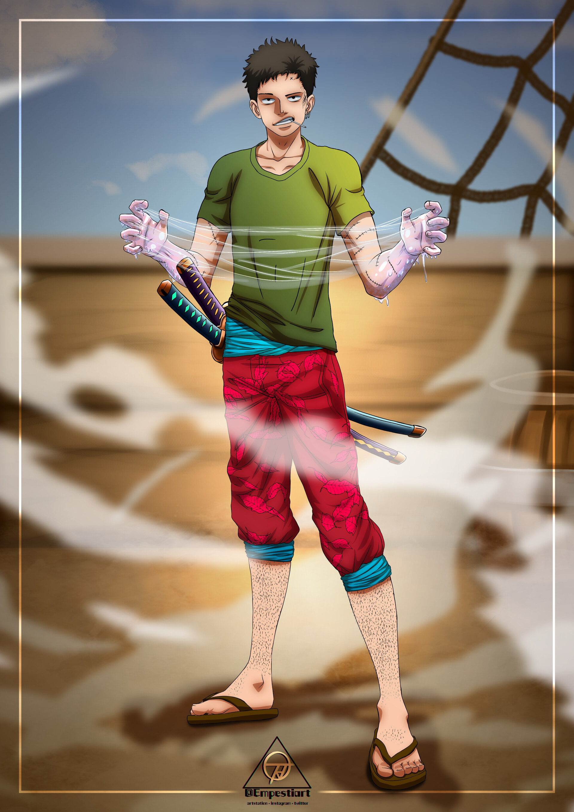 ArtStation  Original character in one piece style