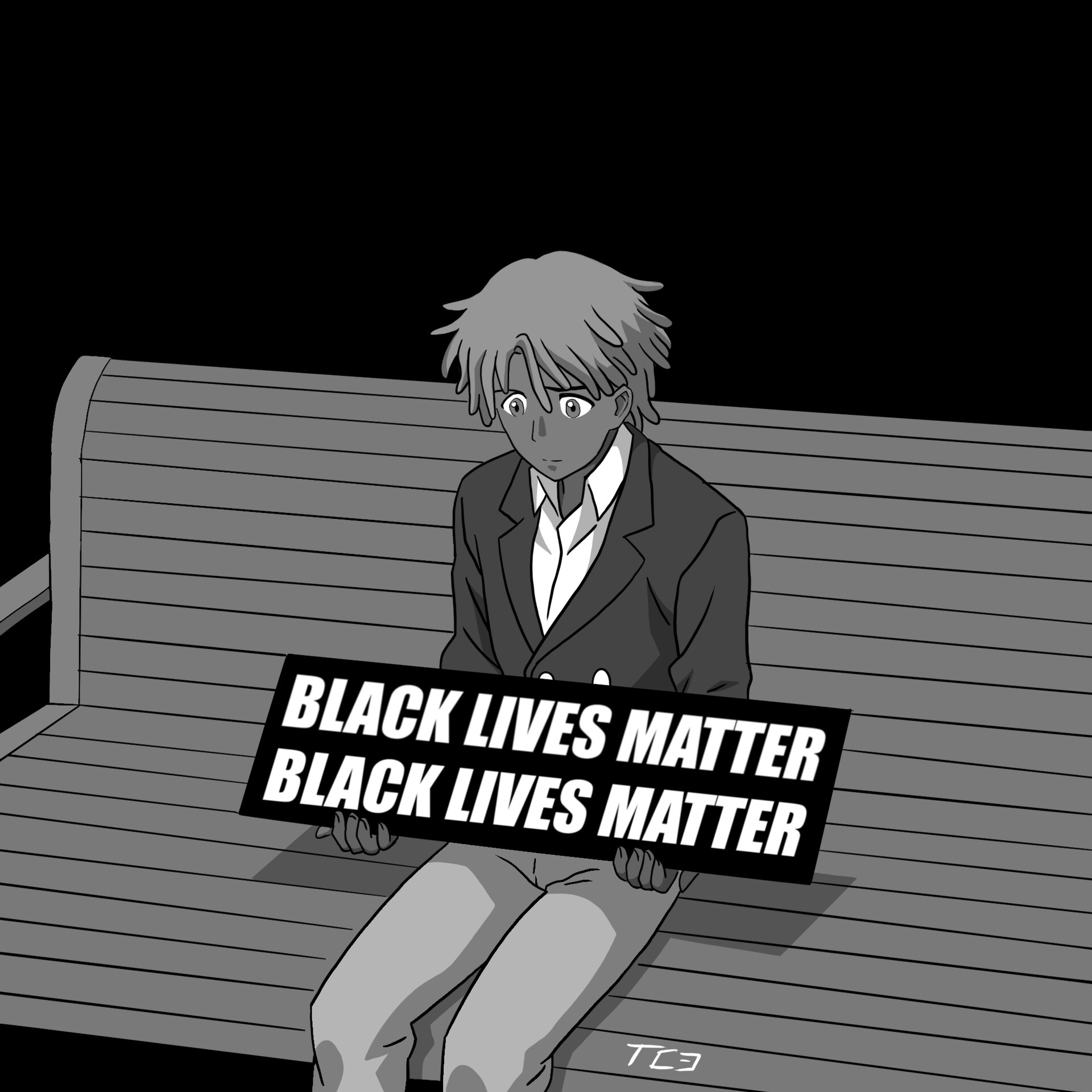 ArtStation - Black Lives matter X anime