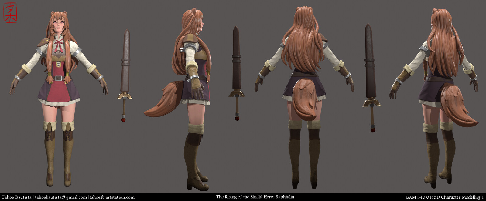 Low poly textured