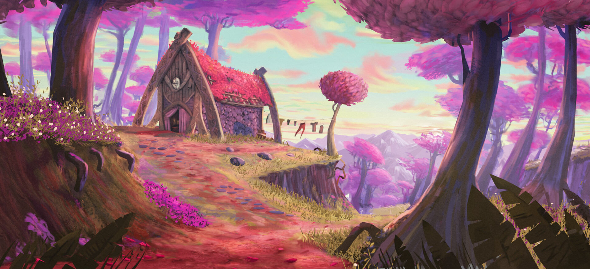 ArtStation Learn How to Create a Stylized 3D Environment Faking a 2D