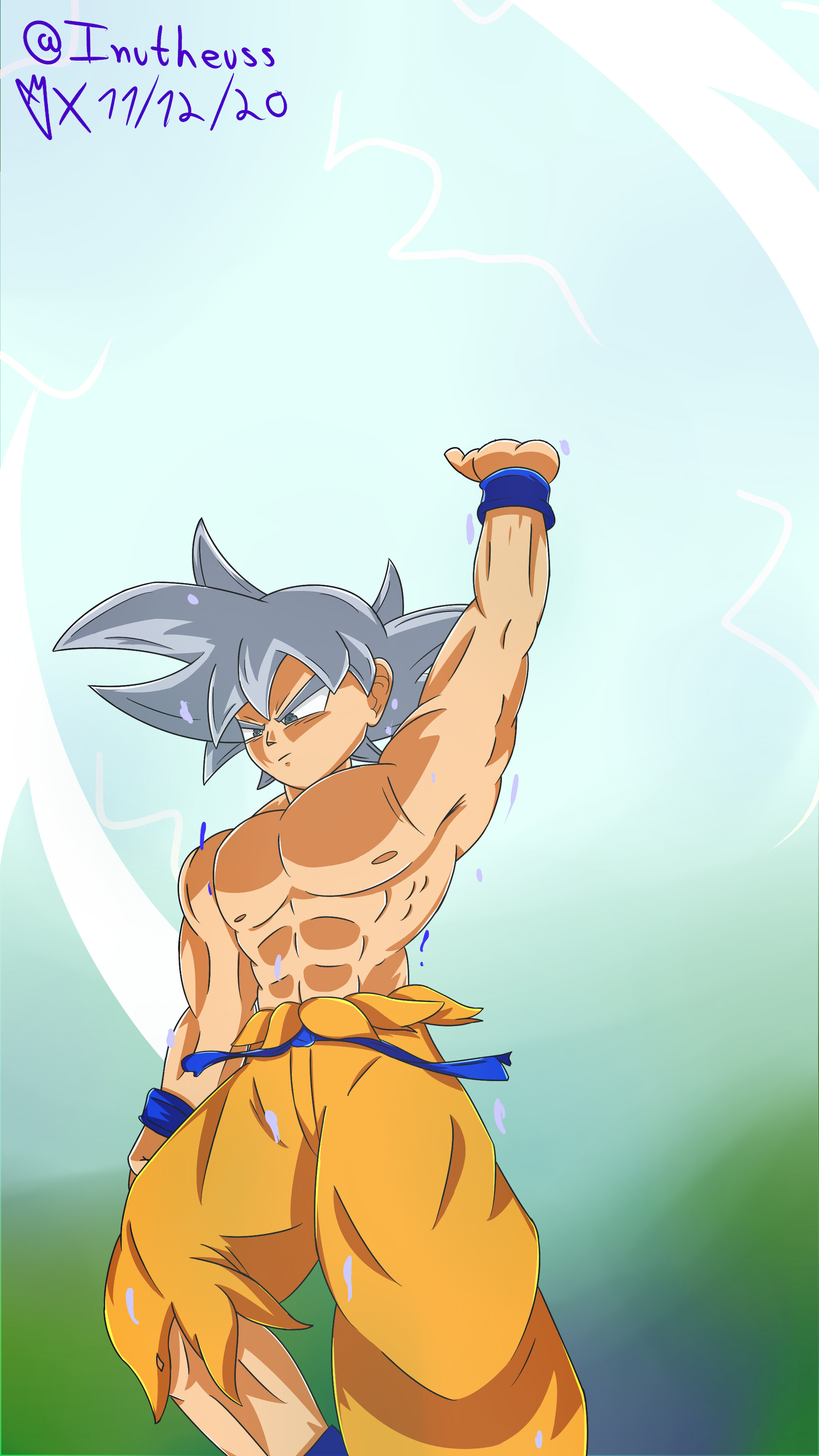 Artstation Fanart Goku Ultra Instinct Matheus Xavier Goku in this form rivals even the gods! artstation fanart goku ultra