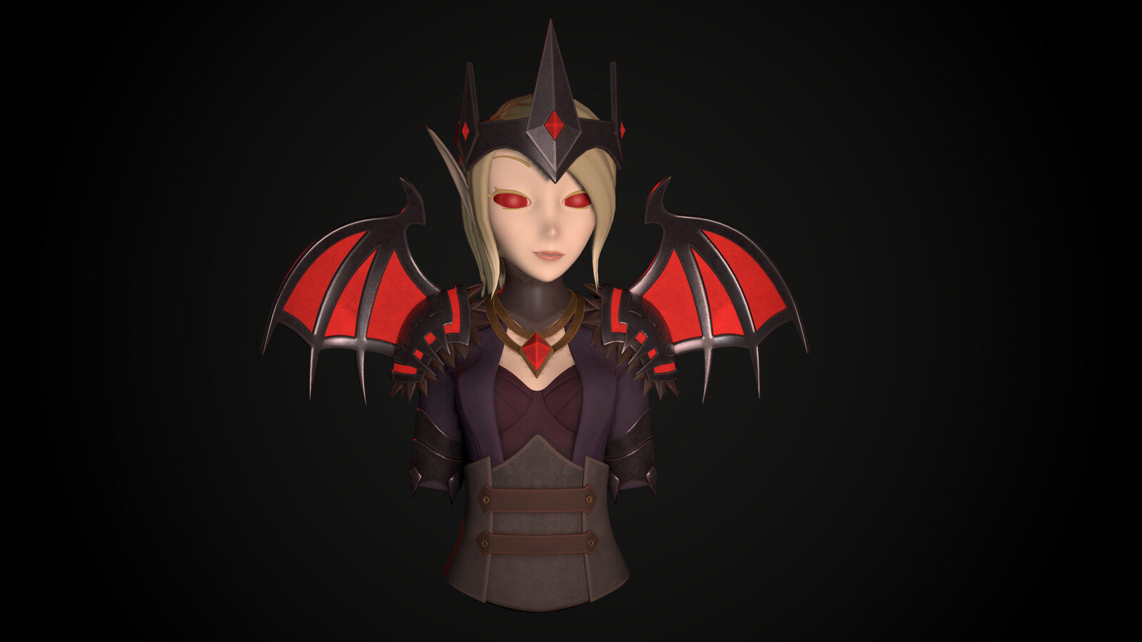 Venthyr Blood Elf - World of Warcraft Fanart