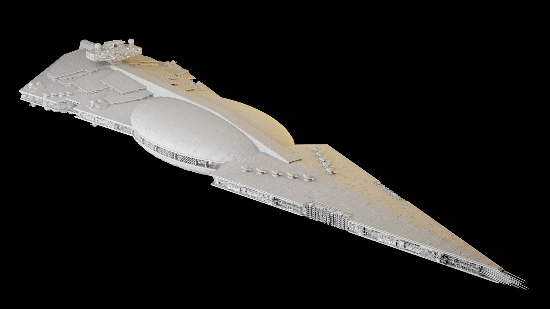 ArtStation Tyrant Heavy missile cruiser