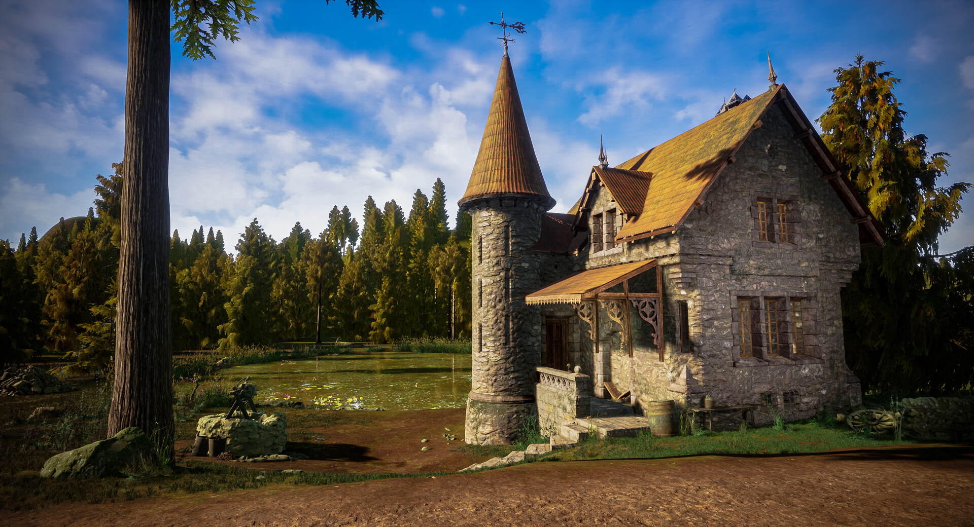 ArtStation Loch Laggan Gate House