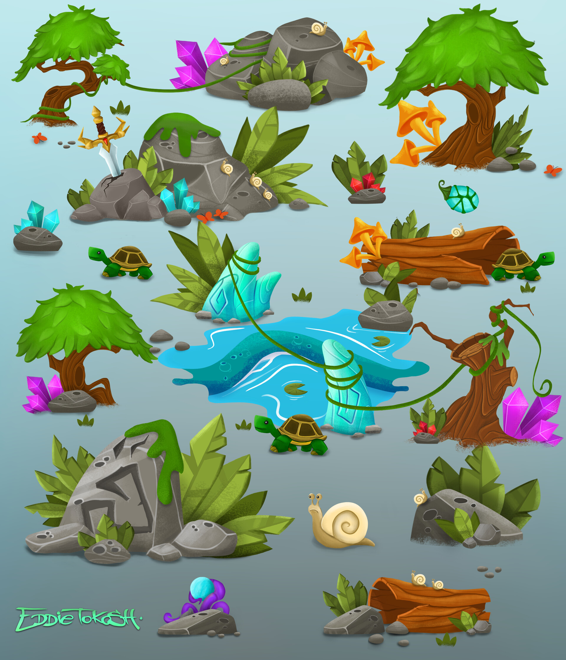 ArtStation - Stylized video game assets #1