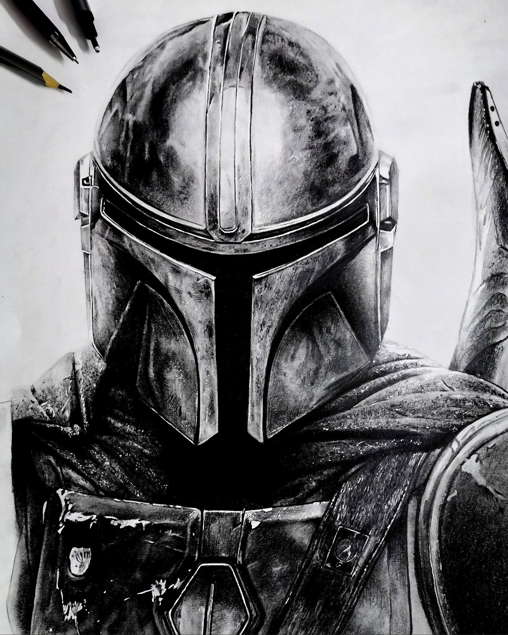 ArtStation The Mandalorian Graphite sketch