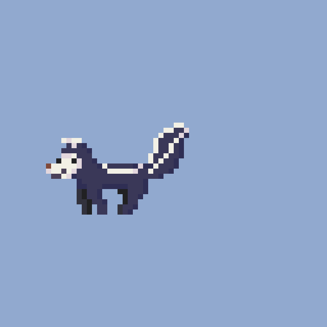 Pestucín the cheery skunk