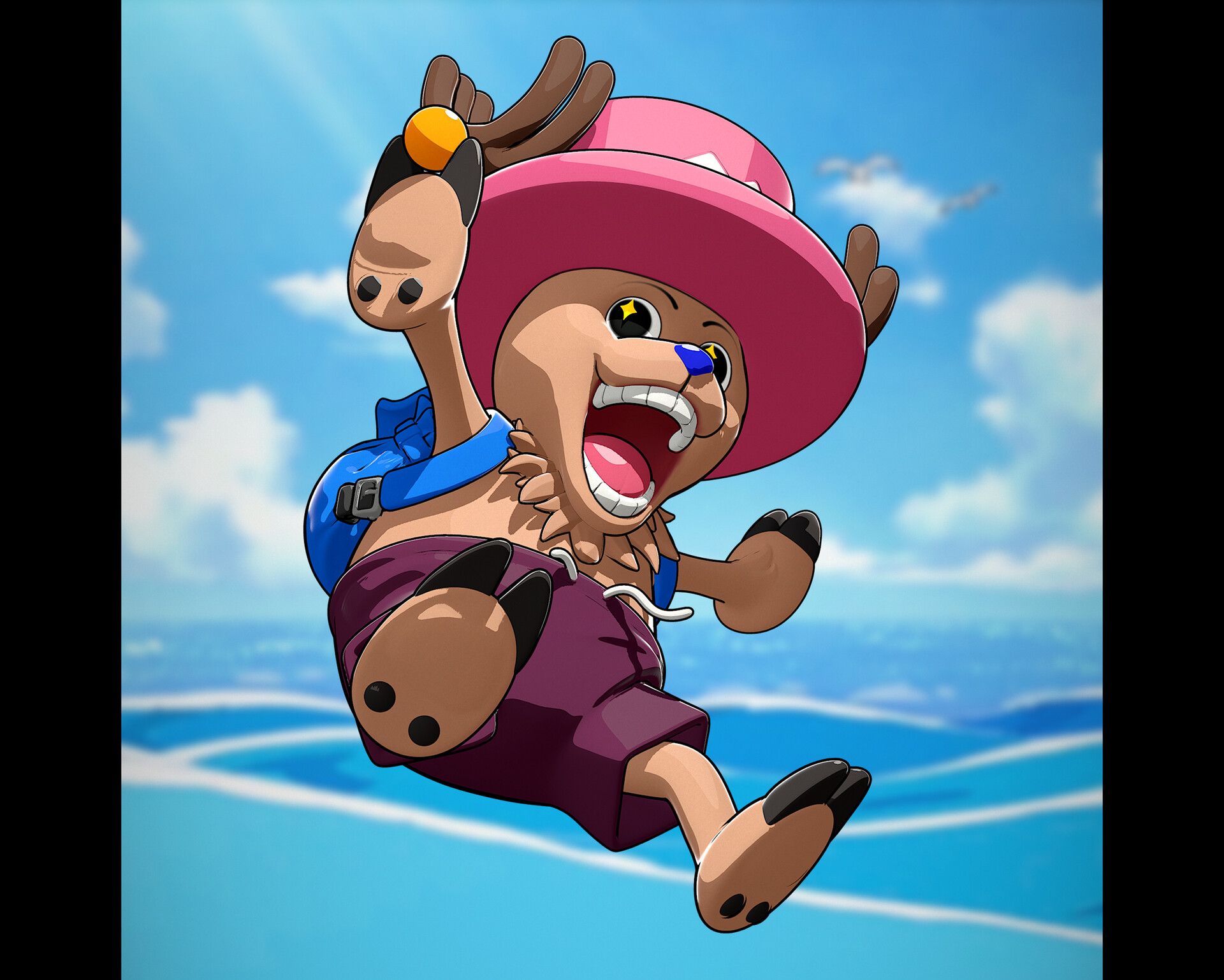 STL file TONY TONY CHOPPER ONE PIECE 👾・Design to download and 3D