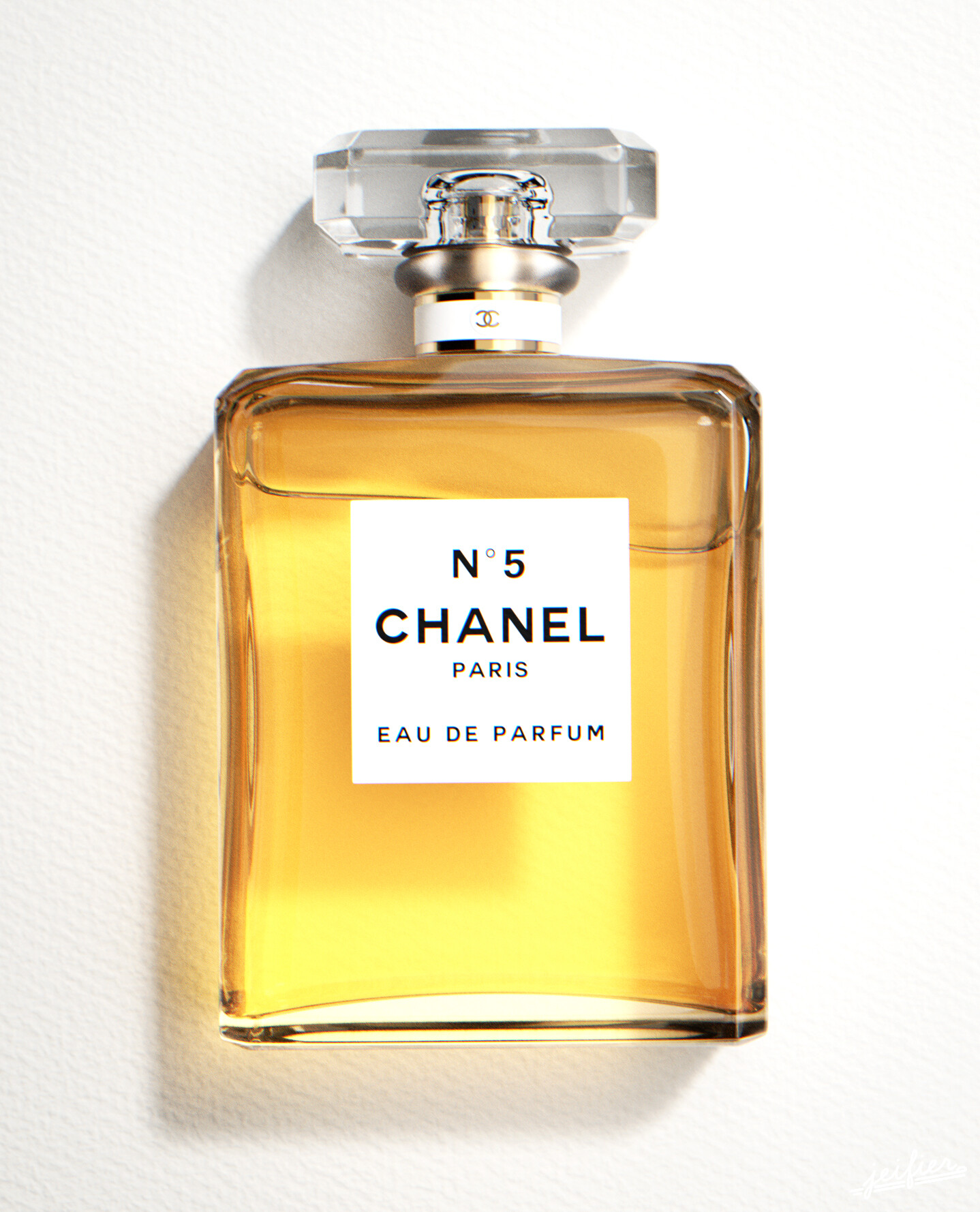 Chanel N5 Perfume Bottle with Studio 3D model