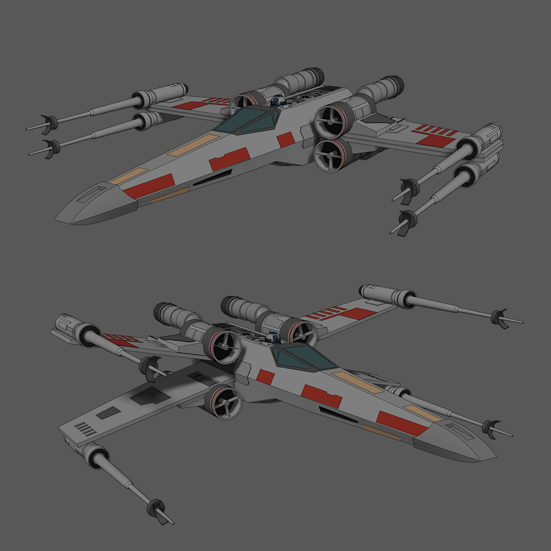 ArtStation XWing Red 5 Star Wars Fan Art