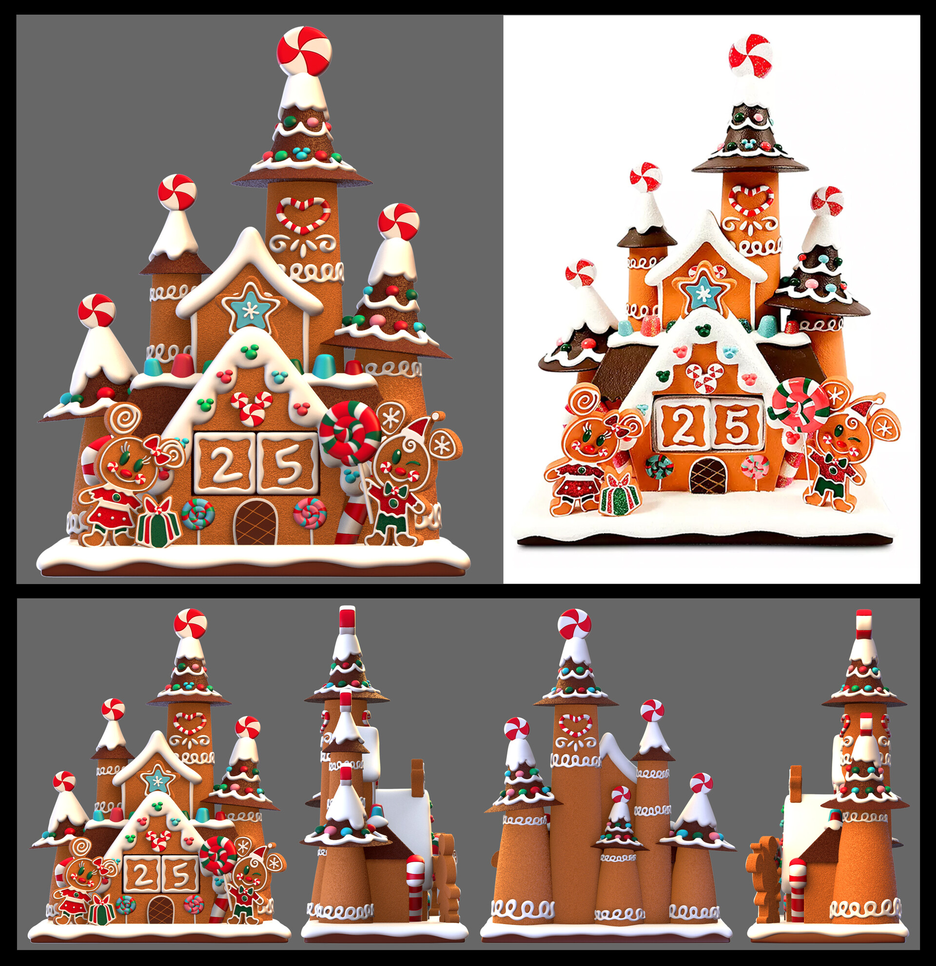 ArtStation Disney Gingerbread Countdown Calendar 2020