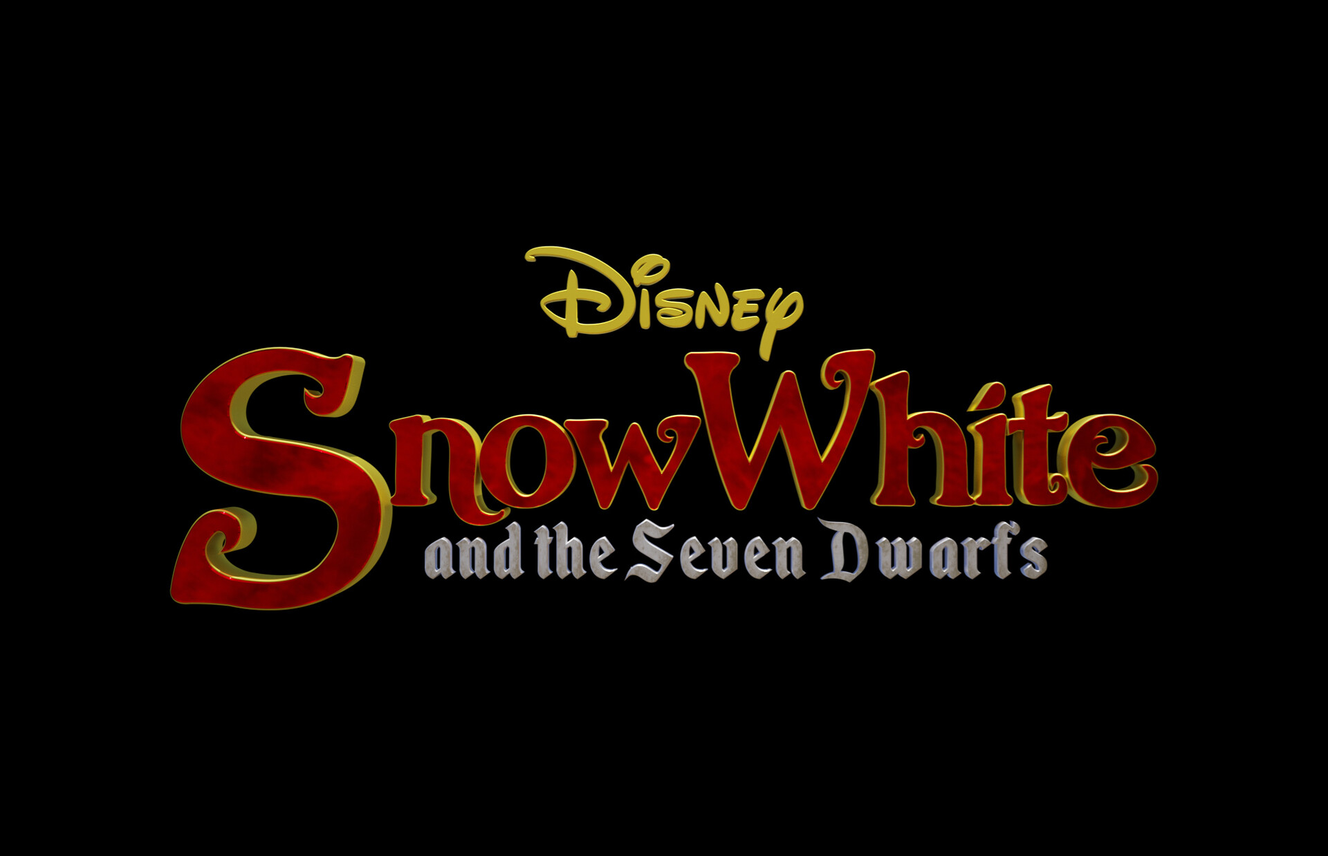ArtStation Snow White and the Seven Dwarfs Live Action Logo Concept